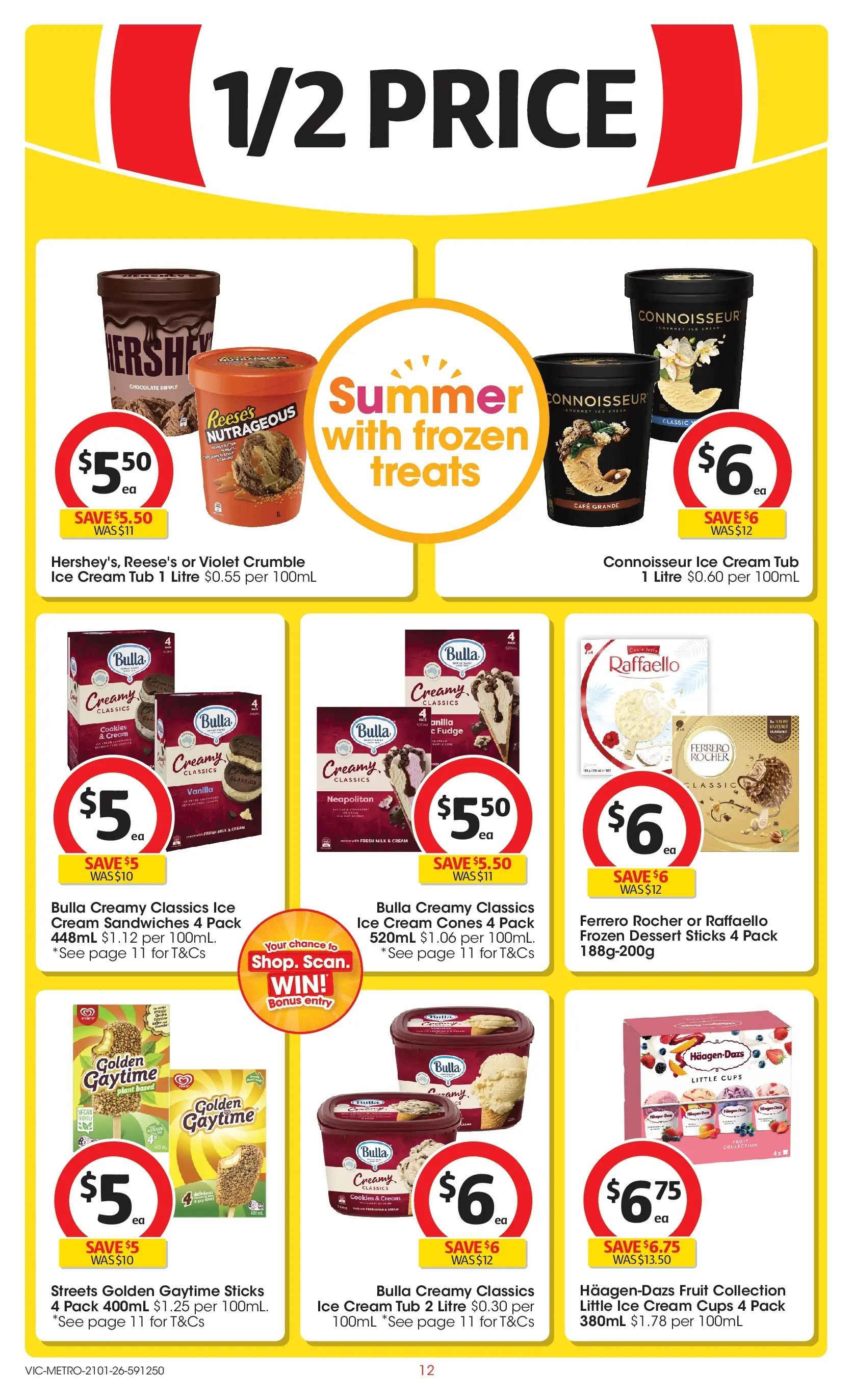 ﻿Coles catalogue valid from 21/01/2026 > Online Australia | Page: 12 | Products: Cups, Chocolate, Cream, Ice cream