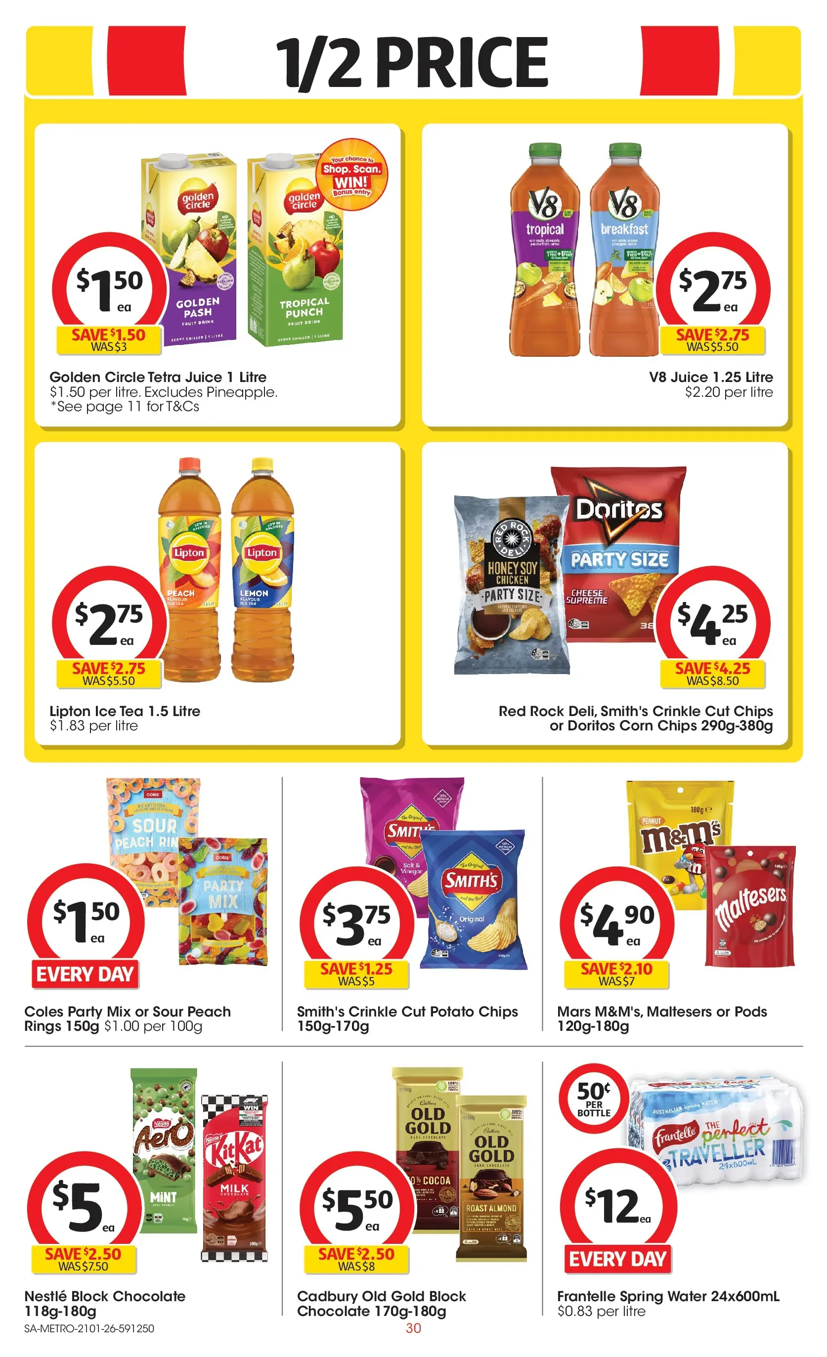 ﻿Coles catalogue valid from 21/01/2026 > Online Australia | Page: 30 | Products: Chocolate, Honey, Chips, Combs