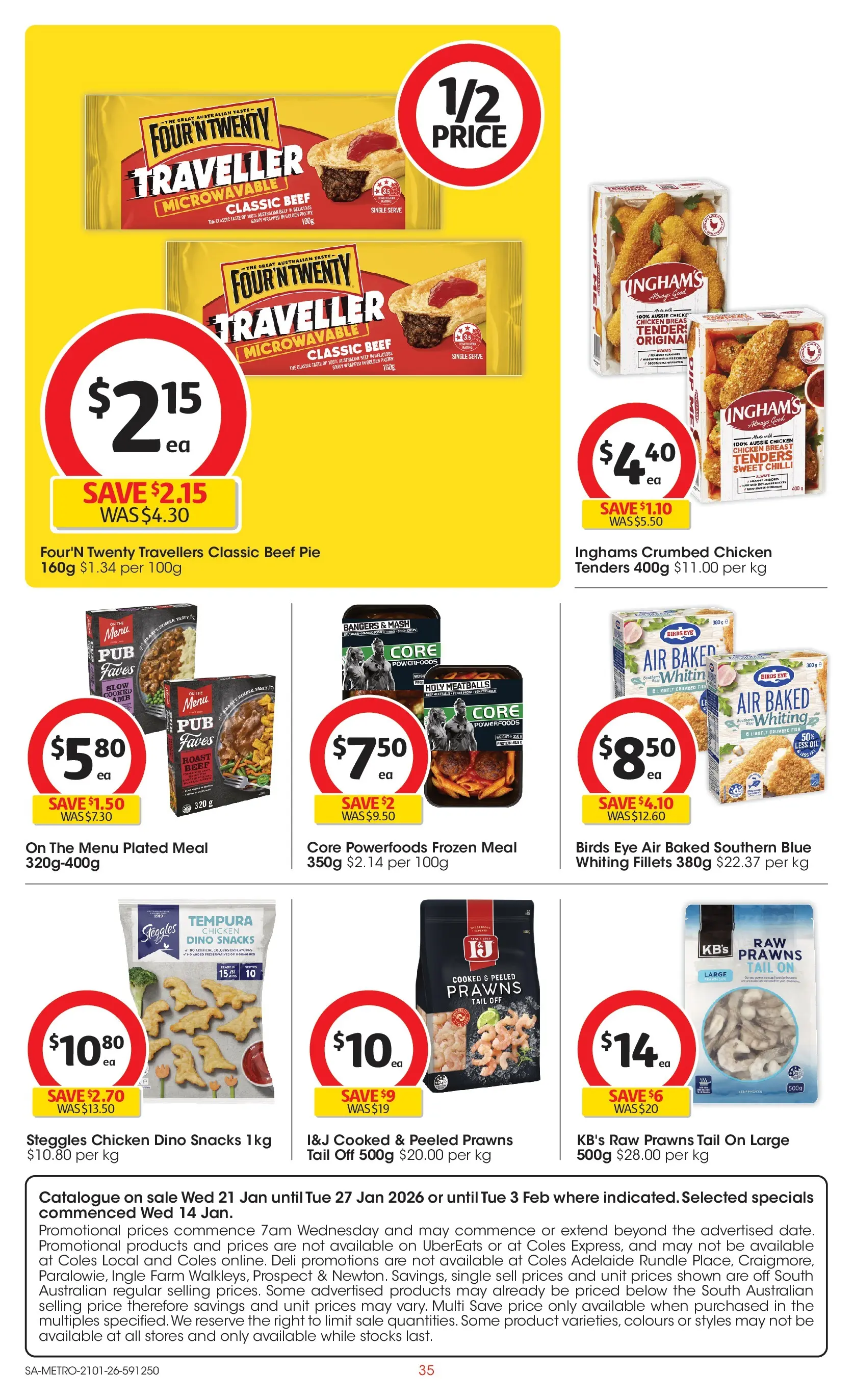 ﻿Coles catalogue valid from 21/01/2026 > Online Australia | Page: 35 | Products: Chicken, Fish, Meat, Chilli