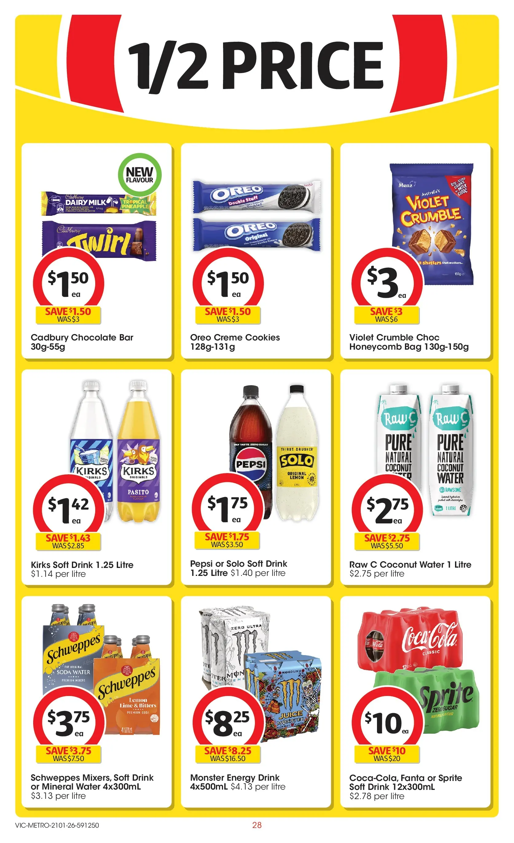 ﻿Coles catalogue valid from 21/01/2026 > Online Australia | Page: 28 | Products: Dairy, Pineapple, Gin, Bag