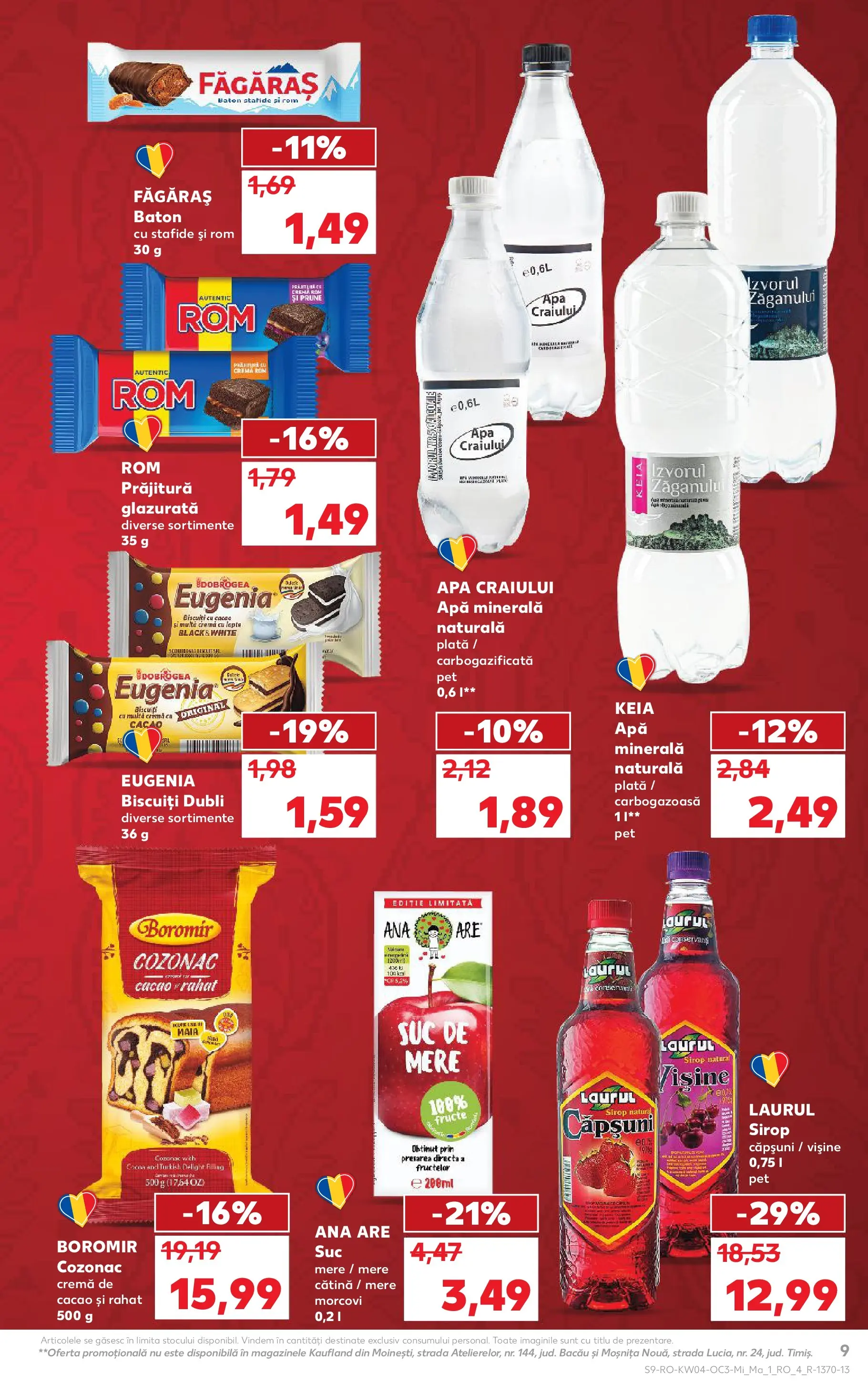 Catalog Kaufland - Slatina 21.01.2026 - Revista si Oferta | Pagină: 9 | Produse: Suc, Rom, Prune, Fructe