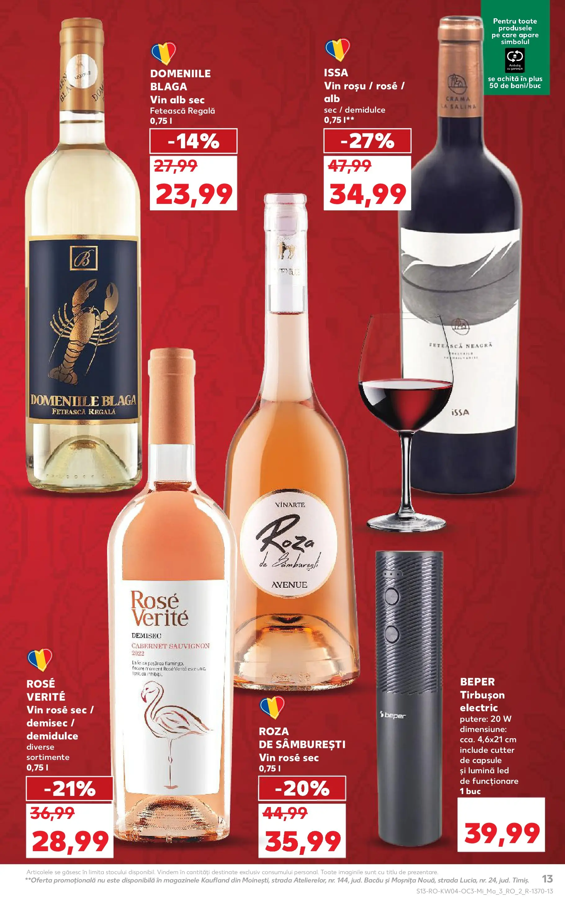 Catalog Kaufland - Slatina 21.01.2026 - Revista si Oferta | Pagină: 13 | Produse: Tavuk suyu, Cutter, Babak, Vin