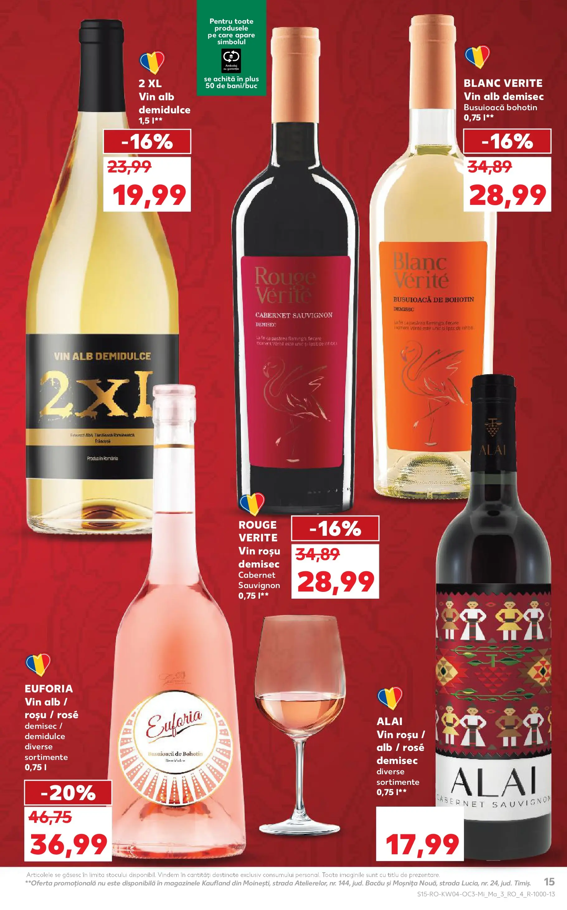 Catalog Kaufland - Domnesti 20.01.2026 - Revista si Oferta | Pagină: 15 | Produse: Vin