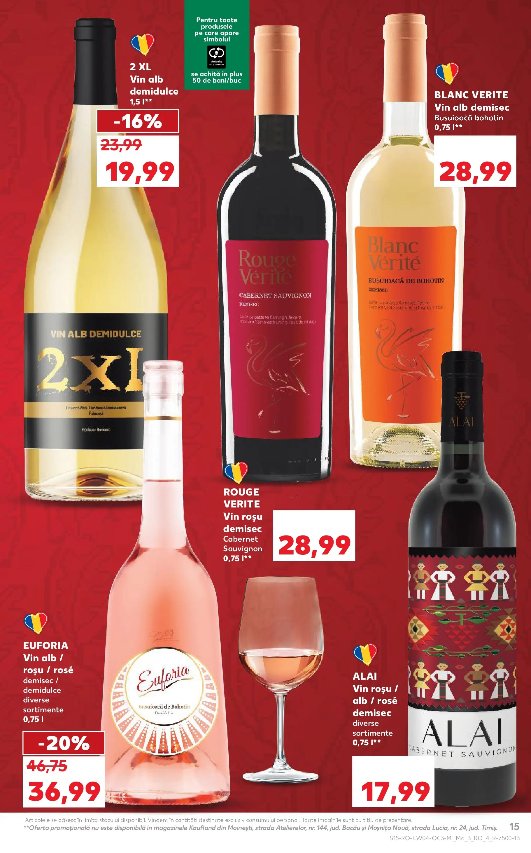Catalog Kaufland - Viseu de Sus 21.01.2026 - Revista si Oferta | Pagină: 15 | Produse: Vin