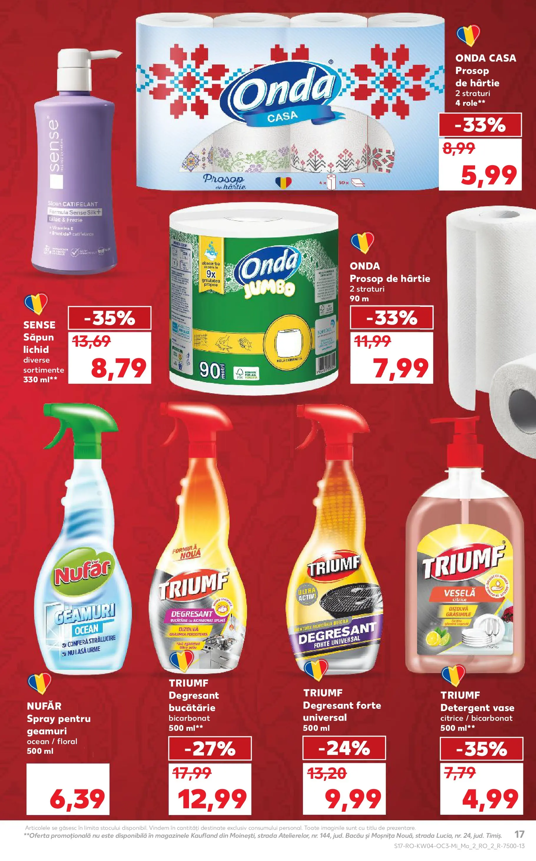 Catalog Kaufland - Viseu de Sus 21.01.2026 - Revista si Oferta | Pagină: 17 | Produse: Role, Săpun, Detergent, Săpun lichid