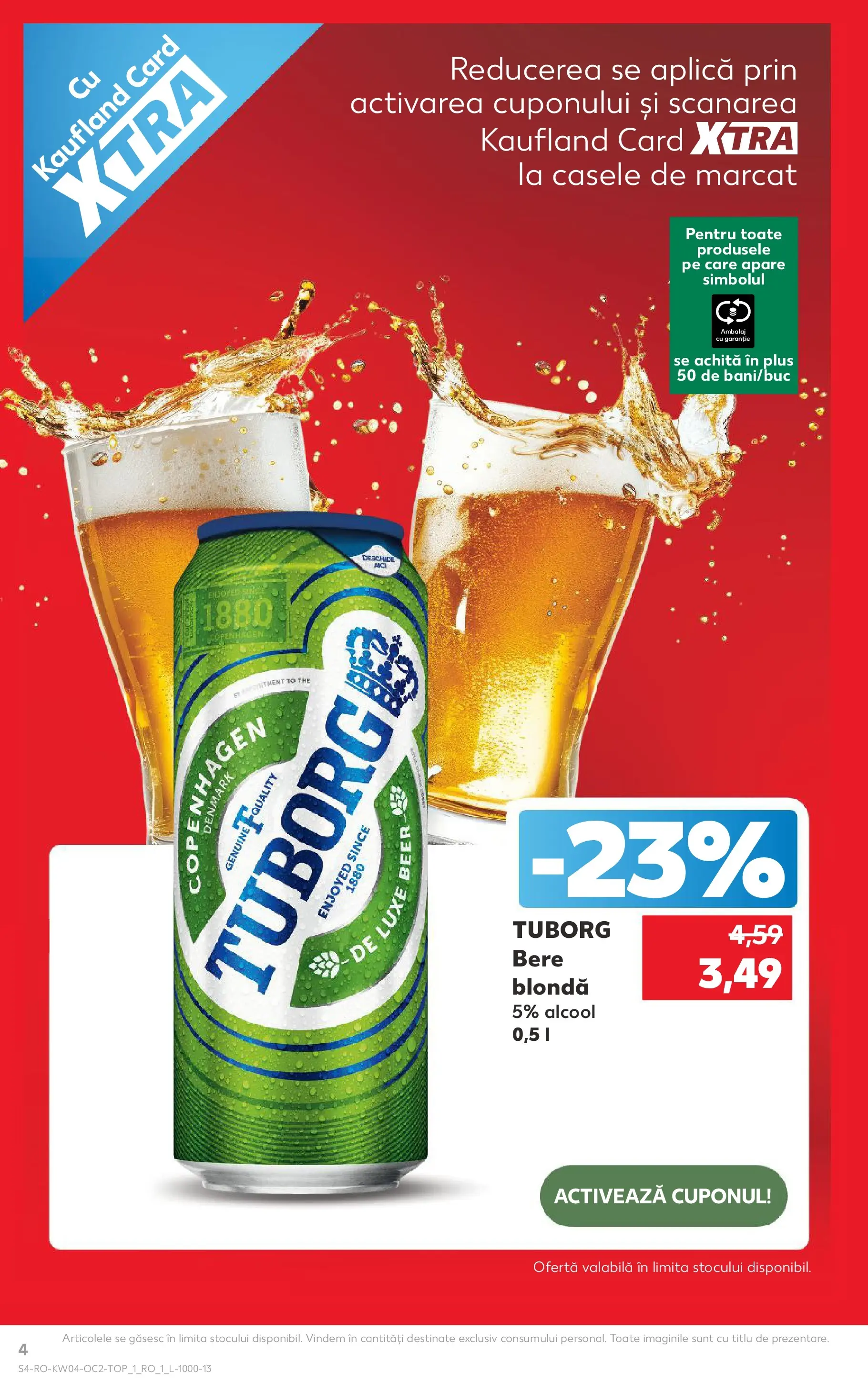 Catalog Kaufland - Domnesti 21.01.2026 - Revista si Oferta | Pagină: 4 | Produse: Bere