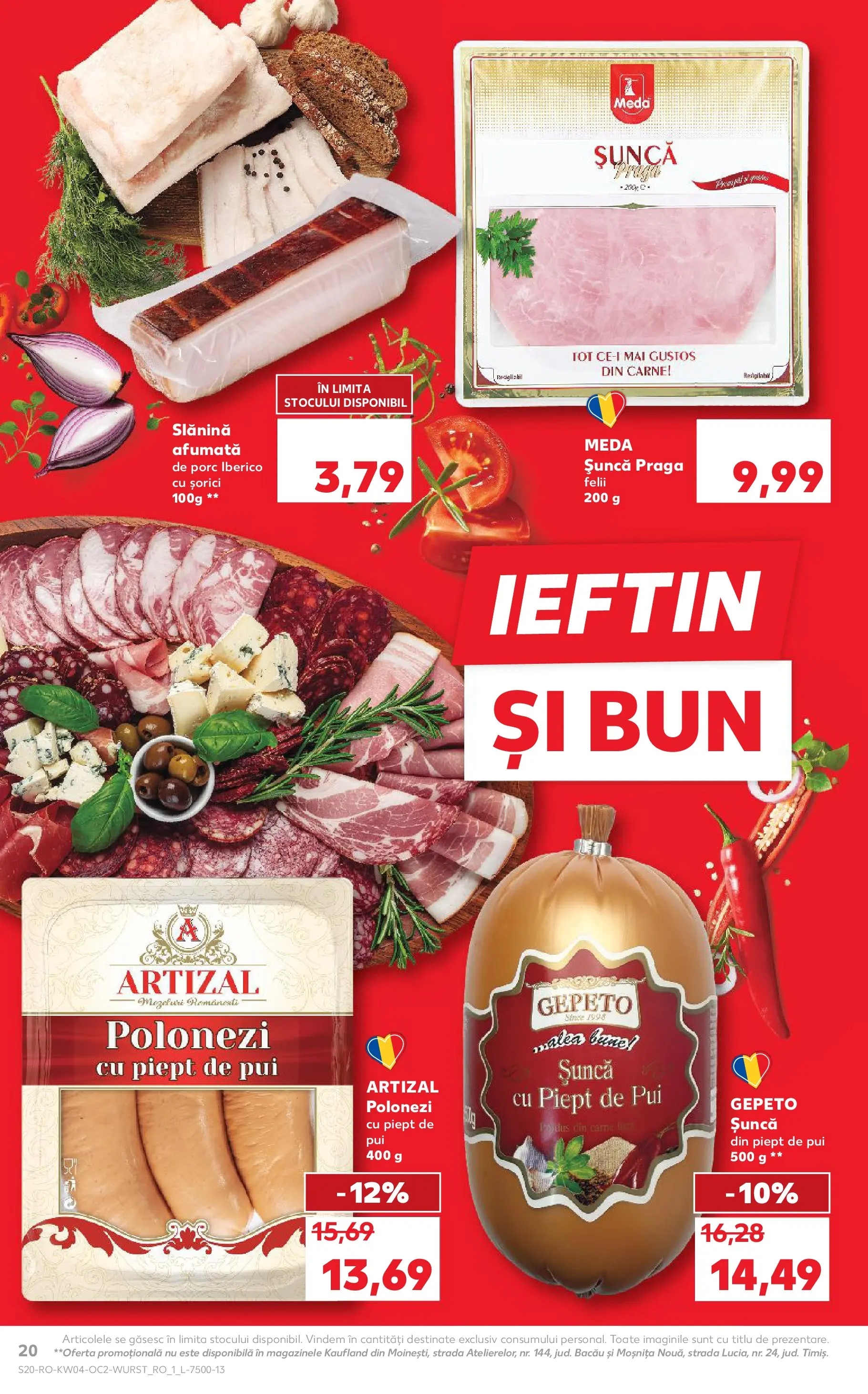Catalog Kaufland - Viseu de Sus 21.01.2026 - Revista si Oferta | Pagină: 20 | Produse: Hacıyatmaz Kedi Oyuncağı, Bacon, Șuncă