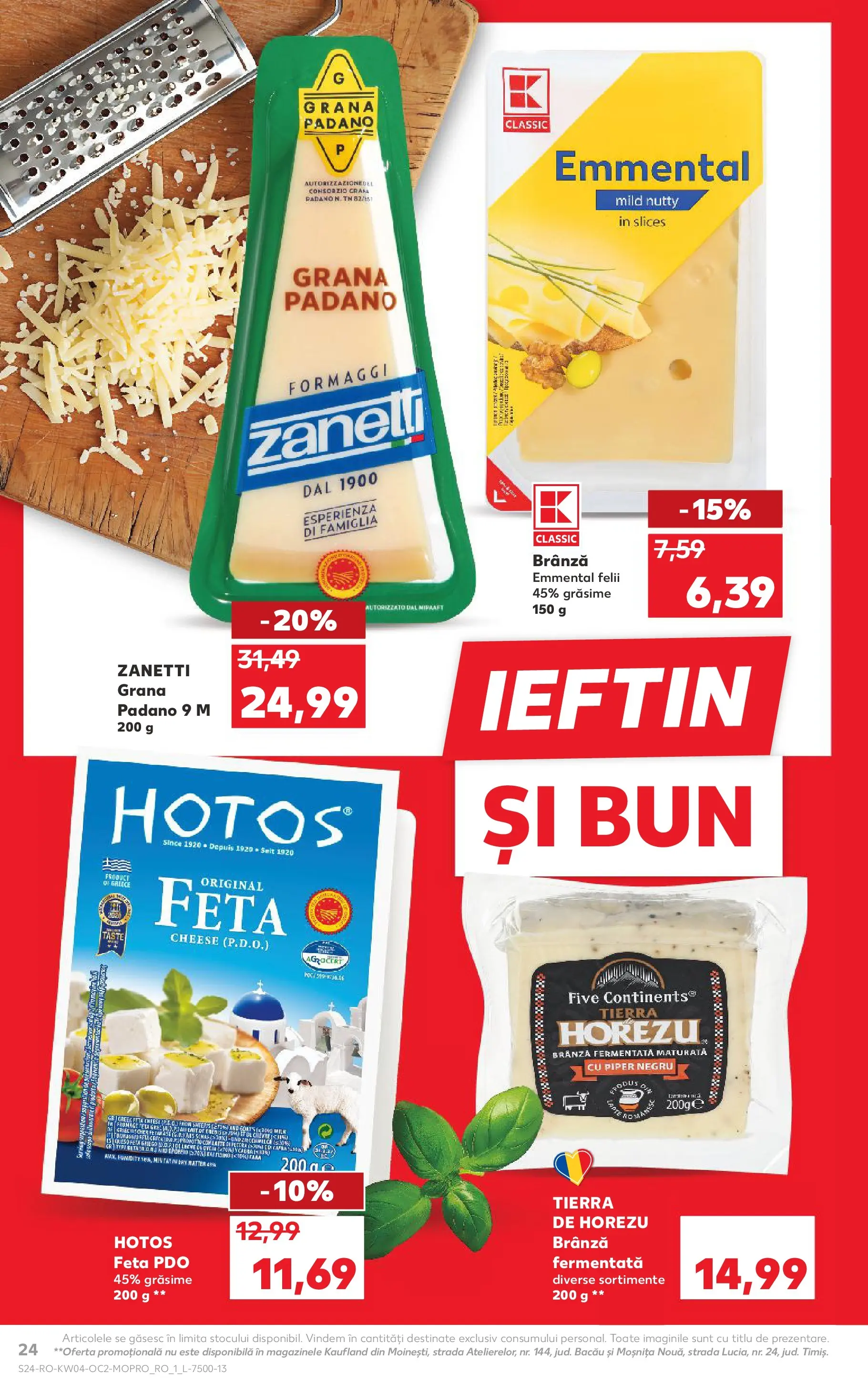 Catalog Kaufland - Viseu de Sus 21.01.2026 - Revista si Oferta | Pagină: 24 | Produse: Brânză, Piper