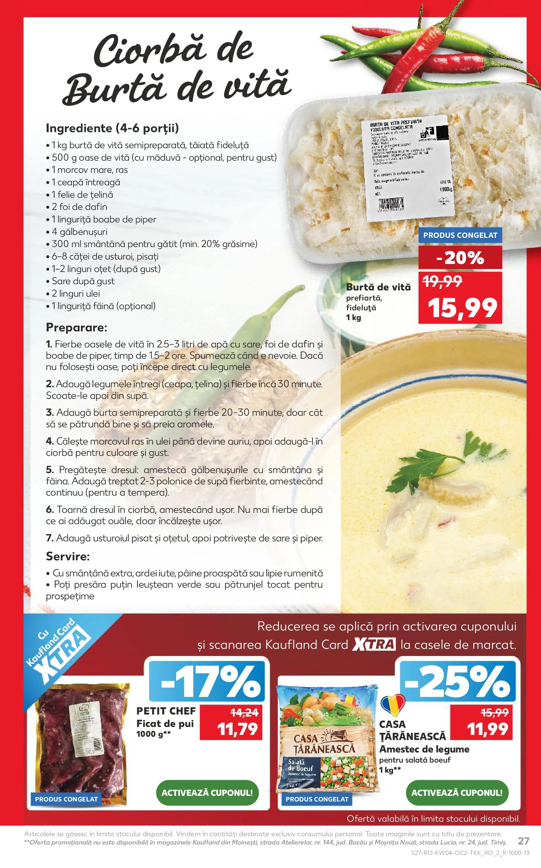 Catalog Kaufland - Domnesti 21.01.2026 - Revista si Oferta | Pagină: 27 | Produse: Linguri, Făină, Smântână, Legume