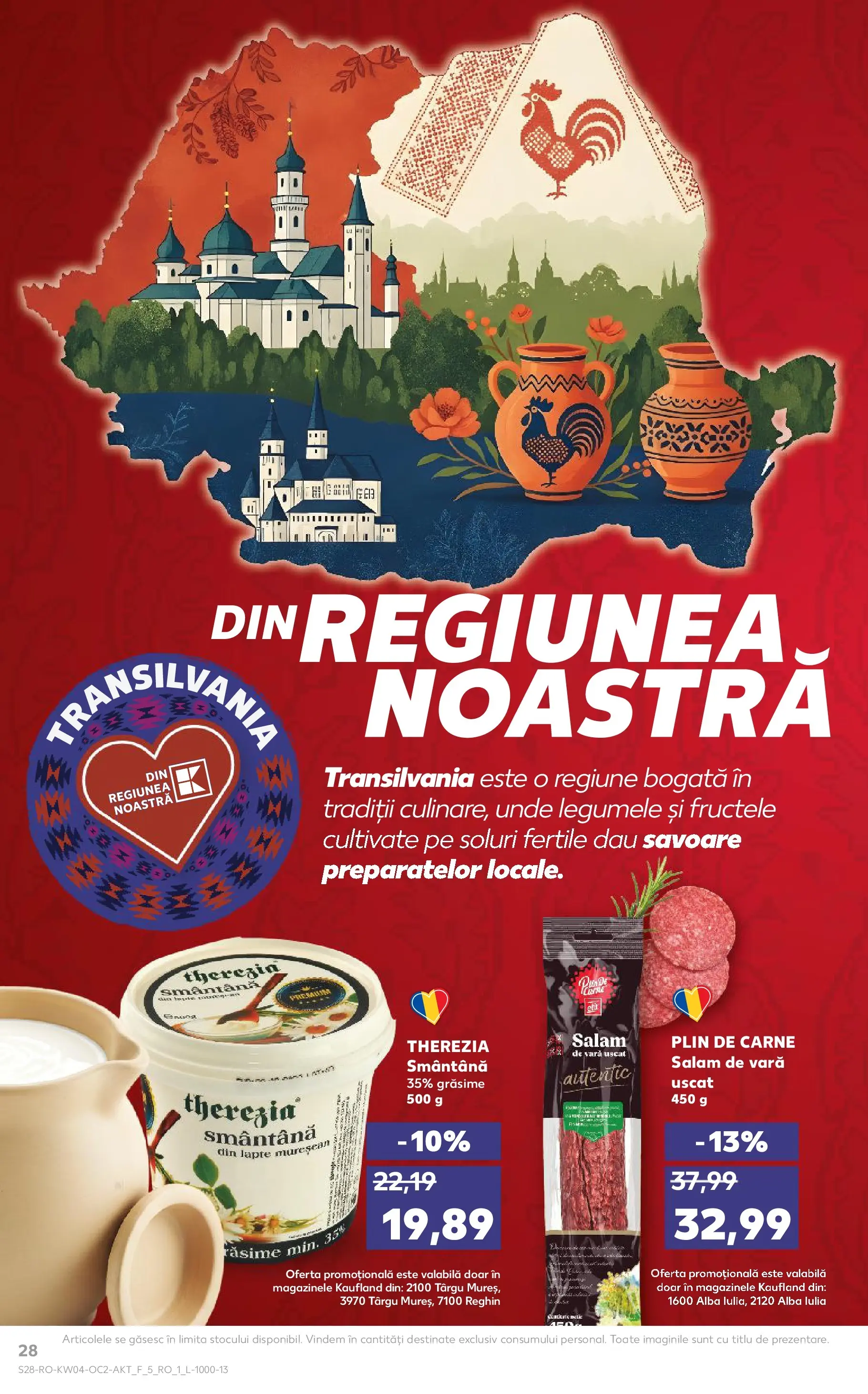 Catalog Kaufland - Domnesti 21.01.2026 - Revista si Oferta | Pagină: 28 | Produse: Lapte, Salam, Smântână
