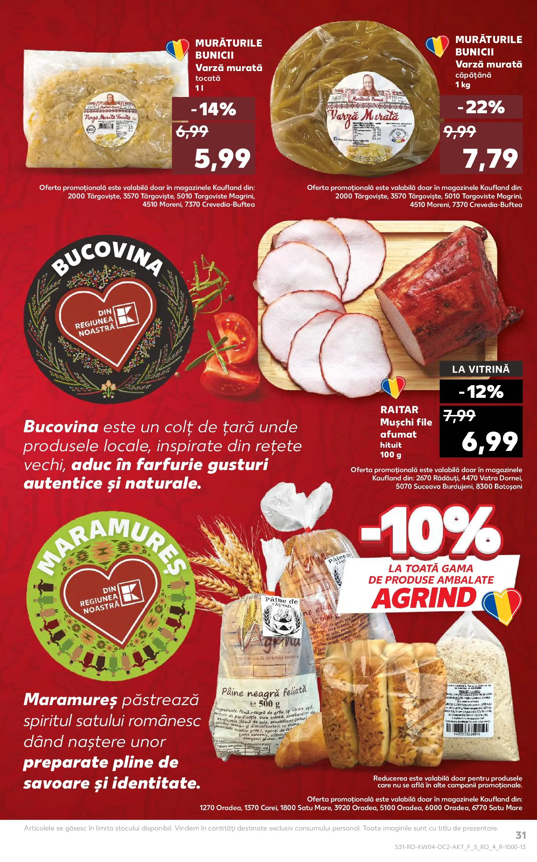 Catalog Kaufland - Domnesti 21.01.2026 - Revista si Oferta | Pagină: 31 | Produse: Varză, Vitrină, Farfurie, Pâine
