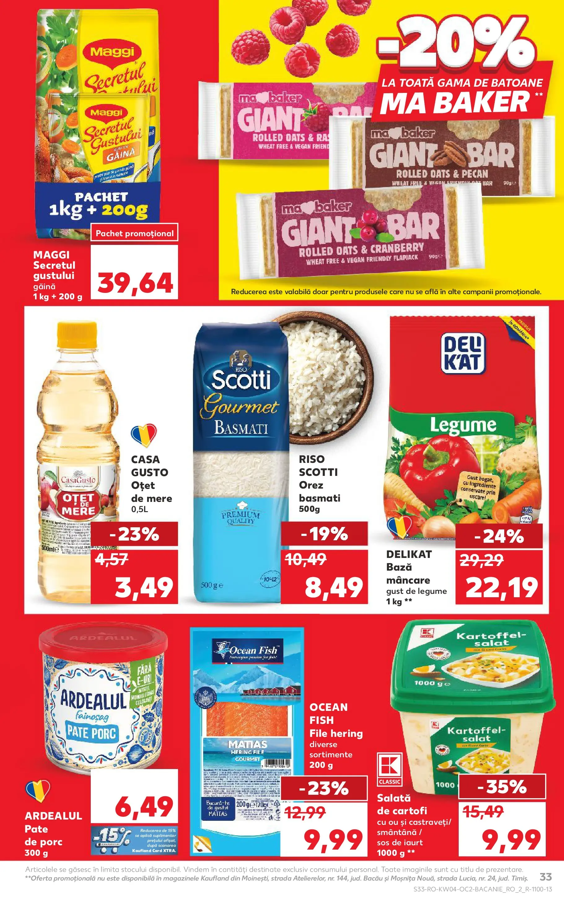 Catalog Kaufland - Ploiești 21.01.2026 - Revista si Oferta | Pagină: 33 | Produse: Apple, Orez, Cartofi, Sos