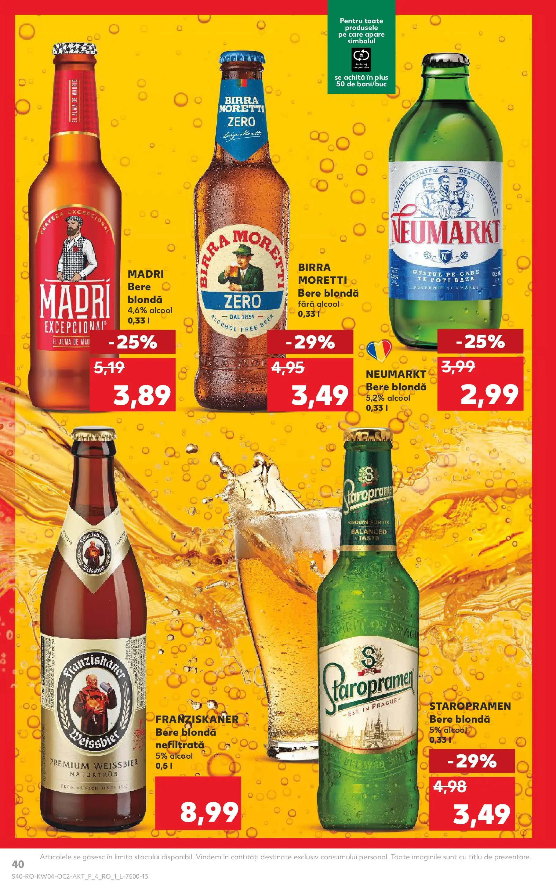 Catalog Kaufland - Viseu de Sus 21.01.2026 - Revista si Oferta | Pagină: 40 | Produse: Bere