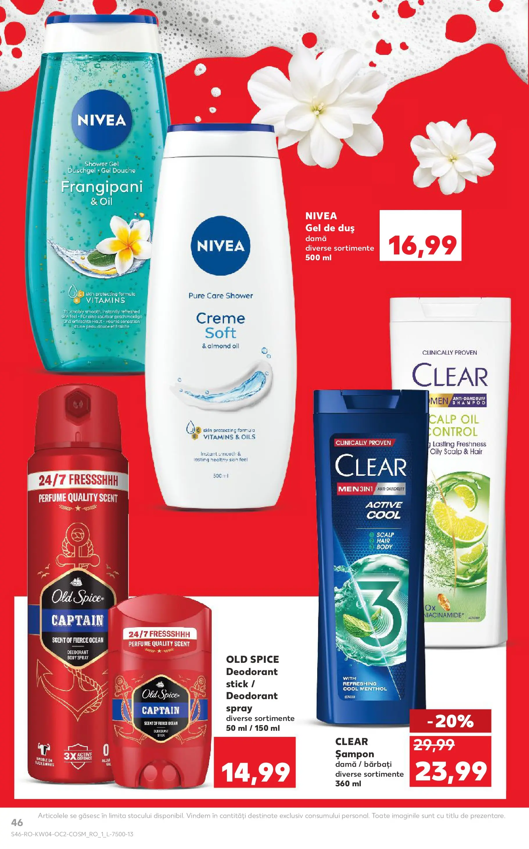 Catalog Kaufland - Viseu de Sus 21.01.2026 - Revista si Oferta | Pagină: 46 | Produse: Duș, Șampon, Gel de duș, Deodorant