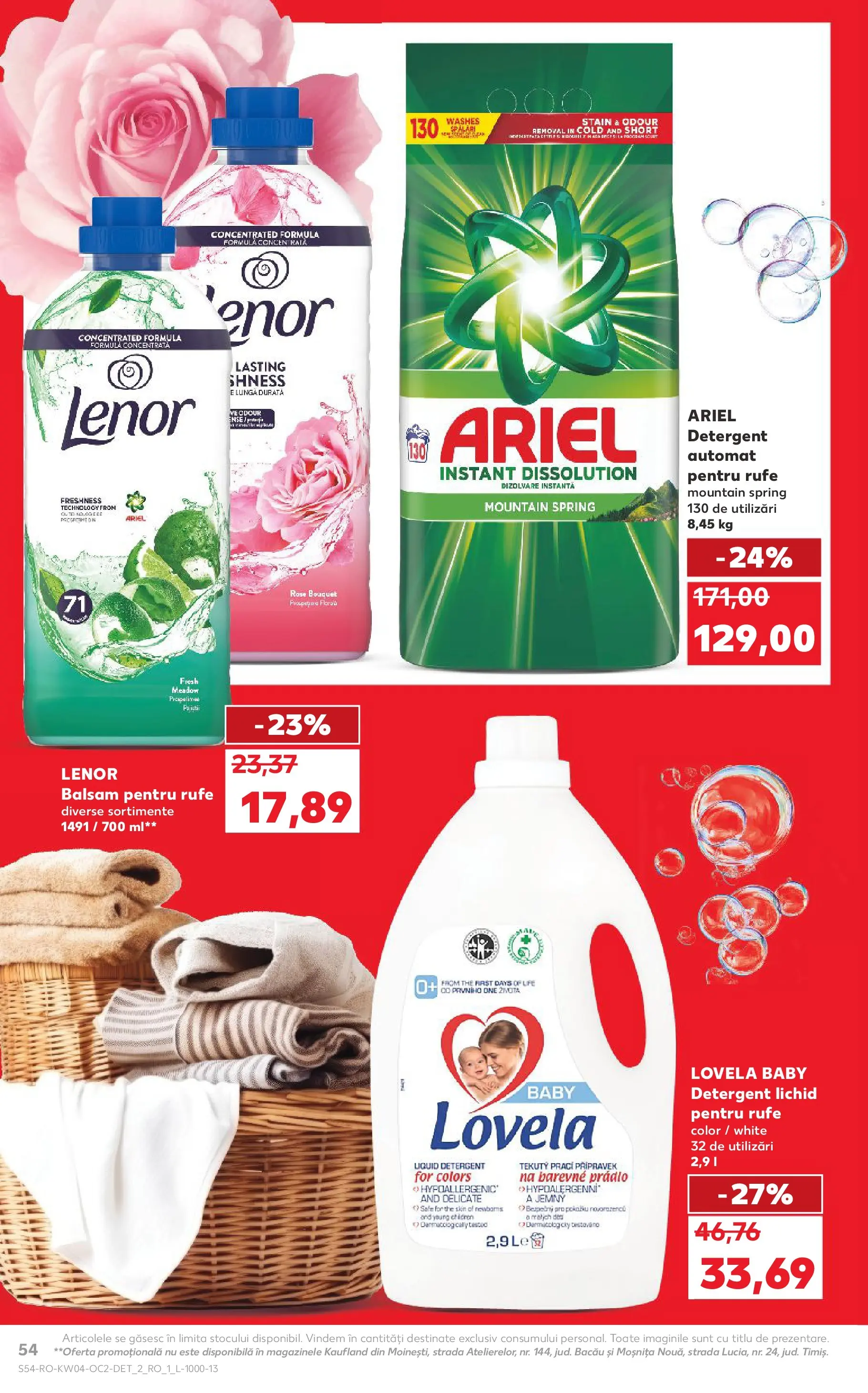 Catalog Kaufland - Domnesti 21.01.2026 - Revista si Oferta | Pagină: 54 | Produse: Kedi Ödül Oyuncakları, Balsam, Yorgan, Detergent