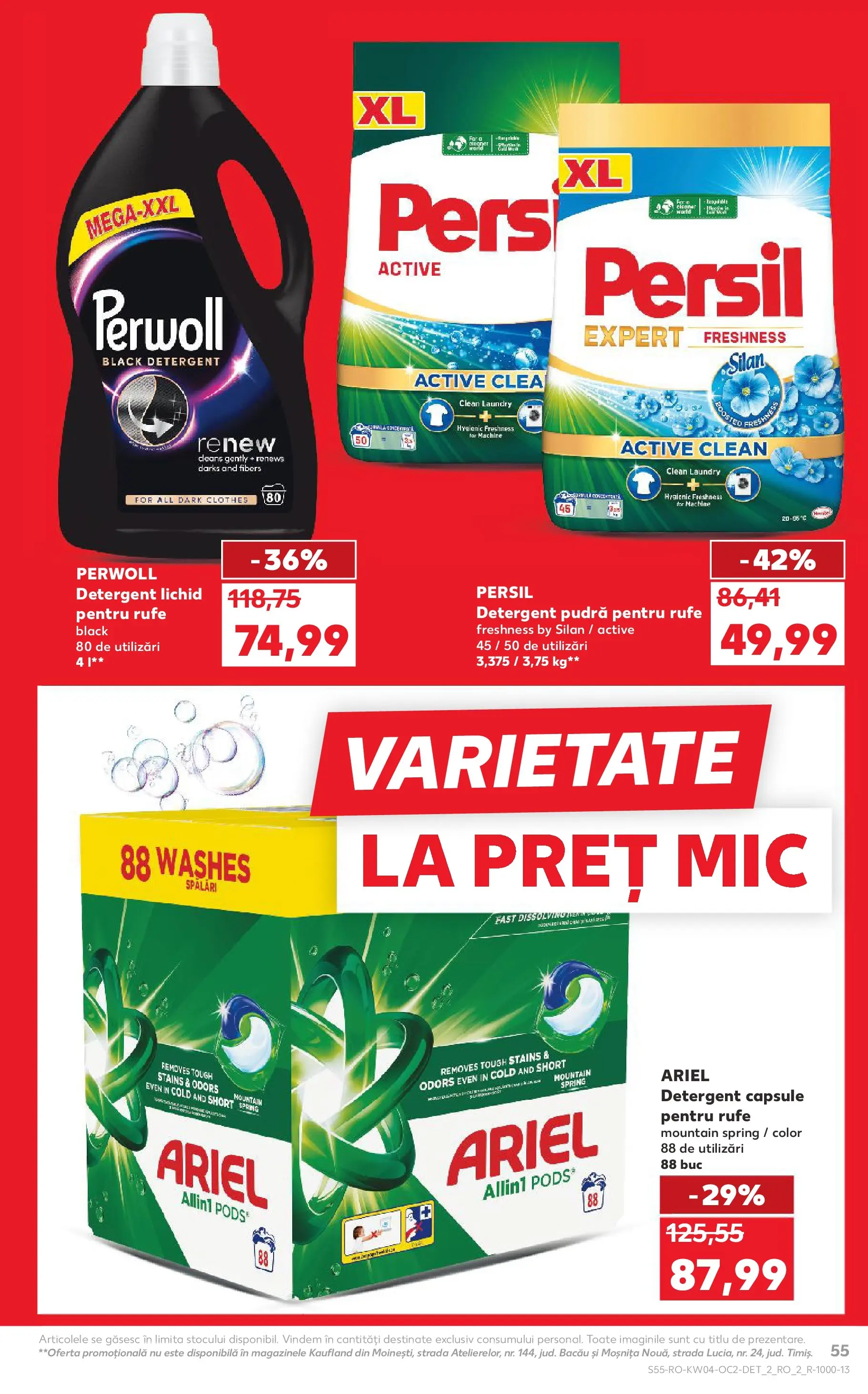 Catalog Kaufland - Domnesti 21.01.2026 - Revista si Oferta | Pagină: 55 | Produse: Pomelo, Pudră, Detergent