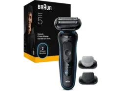 Braun 52-B1650S Rasierer (Akkubetrieb, Blau, EasyClean-System)