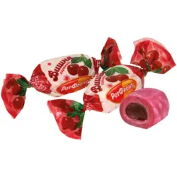 Hartkaramelle mit 29%Fruchtf&uuml;llung mit Kirschgeschmack /lose