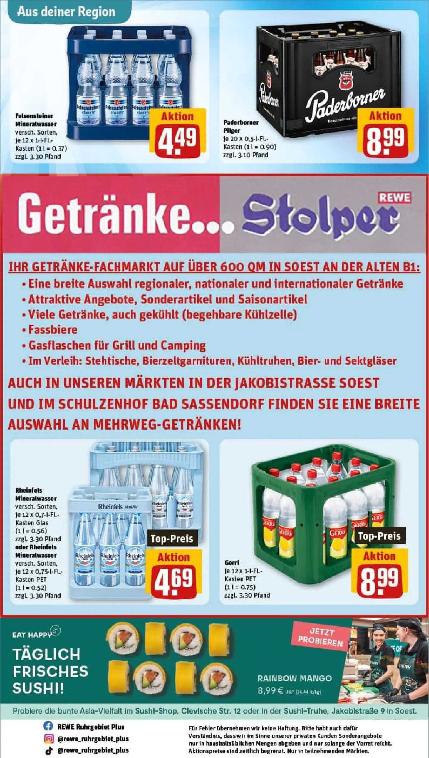 REWE Prospekt ab 18.01.2026 zum Blättern » Angebote | Seite: 30 | Produkte: Eier, Dressing, Pommes frites, Krombacher