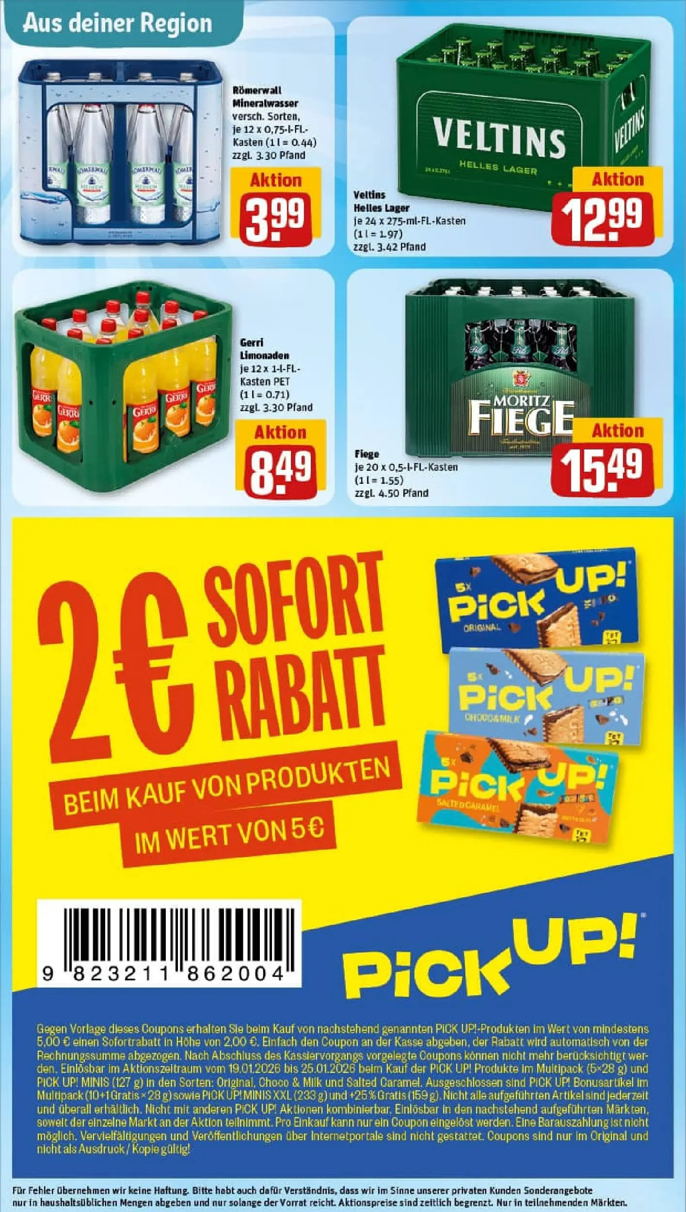 REWE Prospekt ab 18.01.2026 zum Blättern » Angebote | Seite: 30 | Produkte: Milch, Regal, Obst, Gerolsteiner