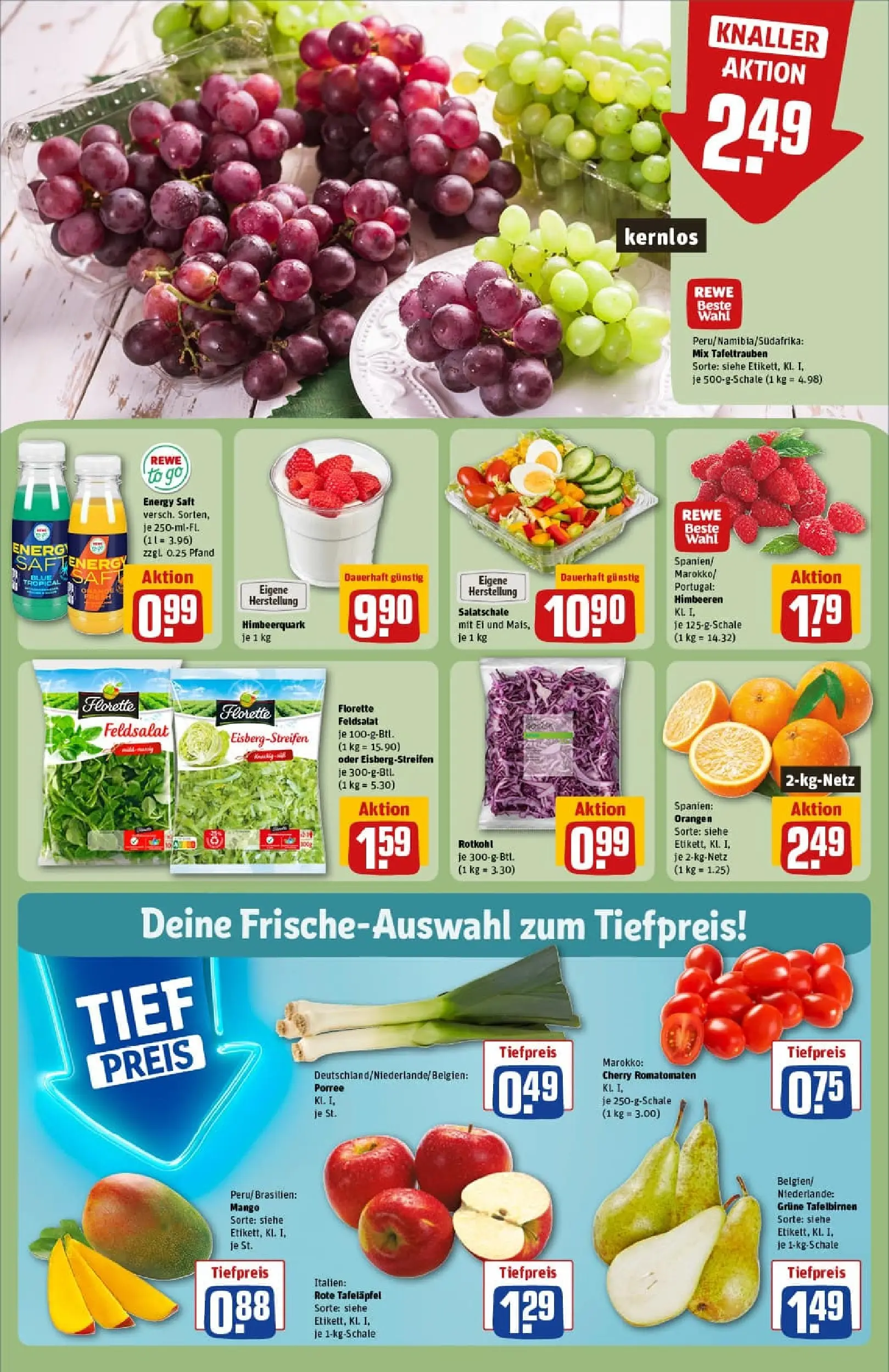 REWE Prospekt ab 18.01.2026 zum Blättern » Angebote | Seite: 10 | Produkte: Hahnchen, Hahnchenschenkel, Kasseler nacken, Bourbon