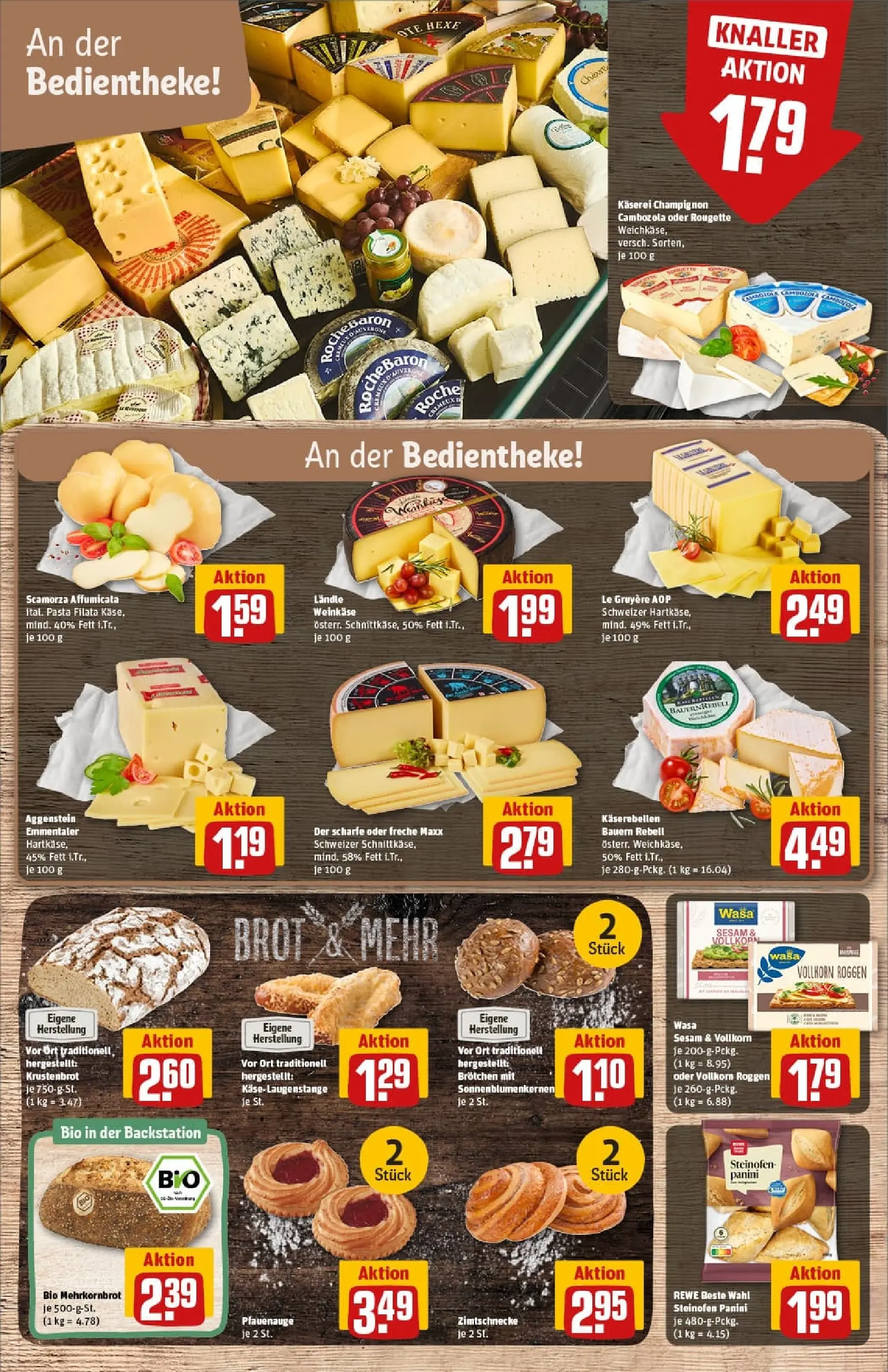 REWE Prospekt ab 18.01.2026 zum Blättern » Angebote | Seite: 15 | Produkte: Küche, Brot