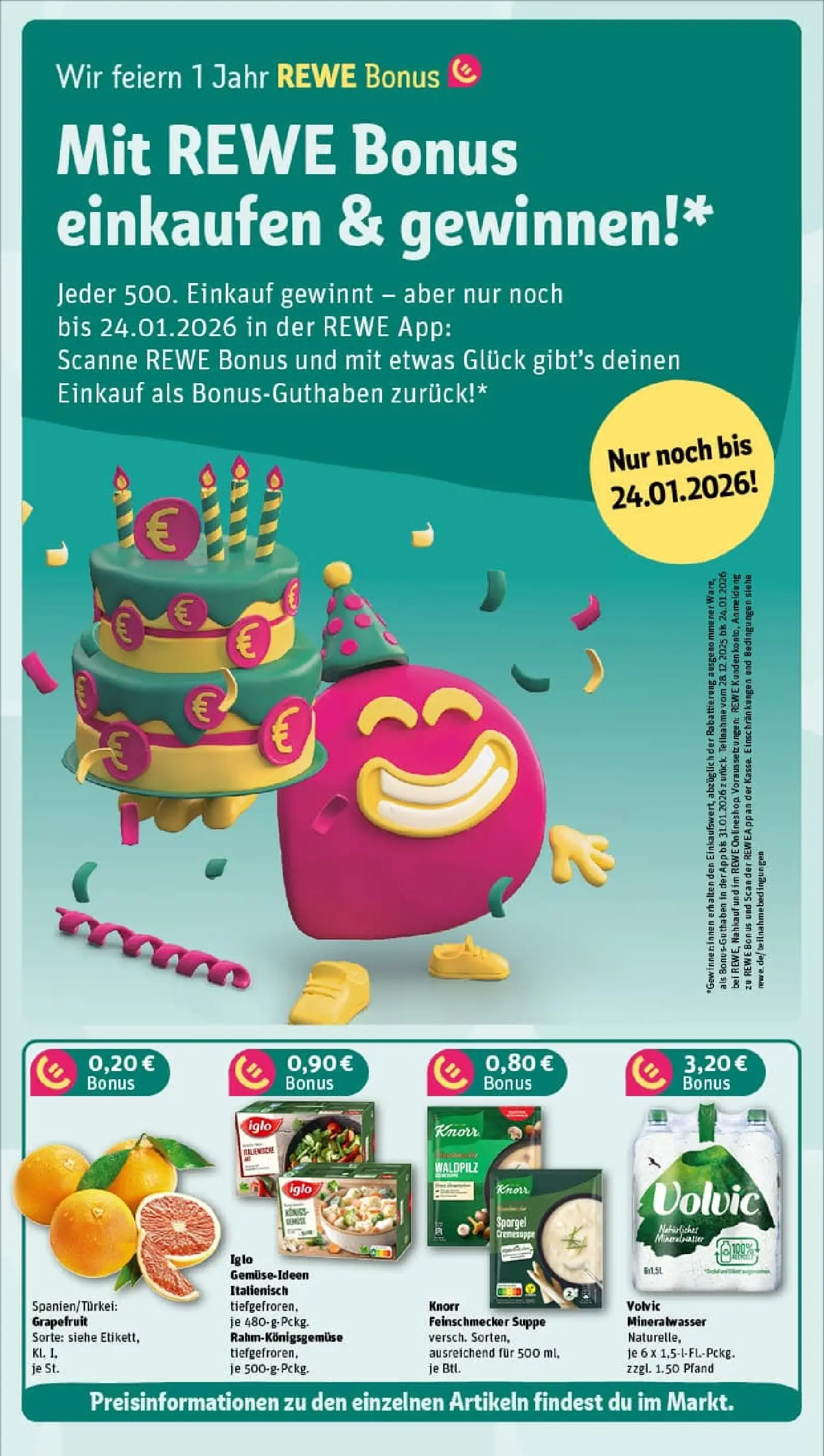 REWE Prospekt ab 18.01.2026 zum Blättern » Angebote | Seite: 5 | Produkte: Tyskie, Funny frisch, Pils, Hella