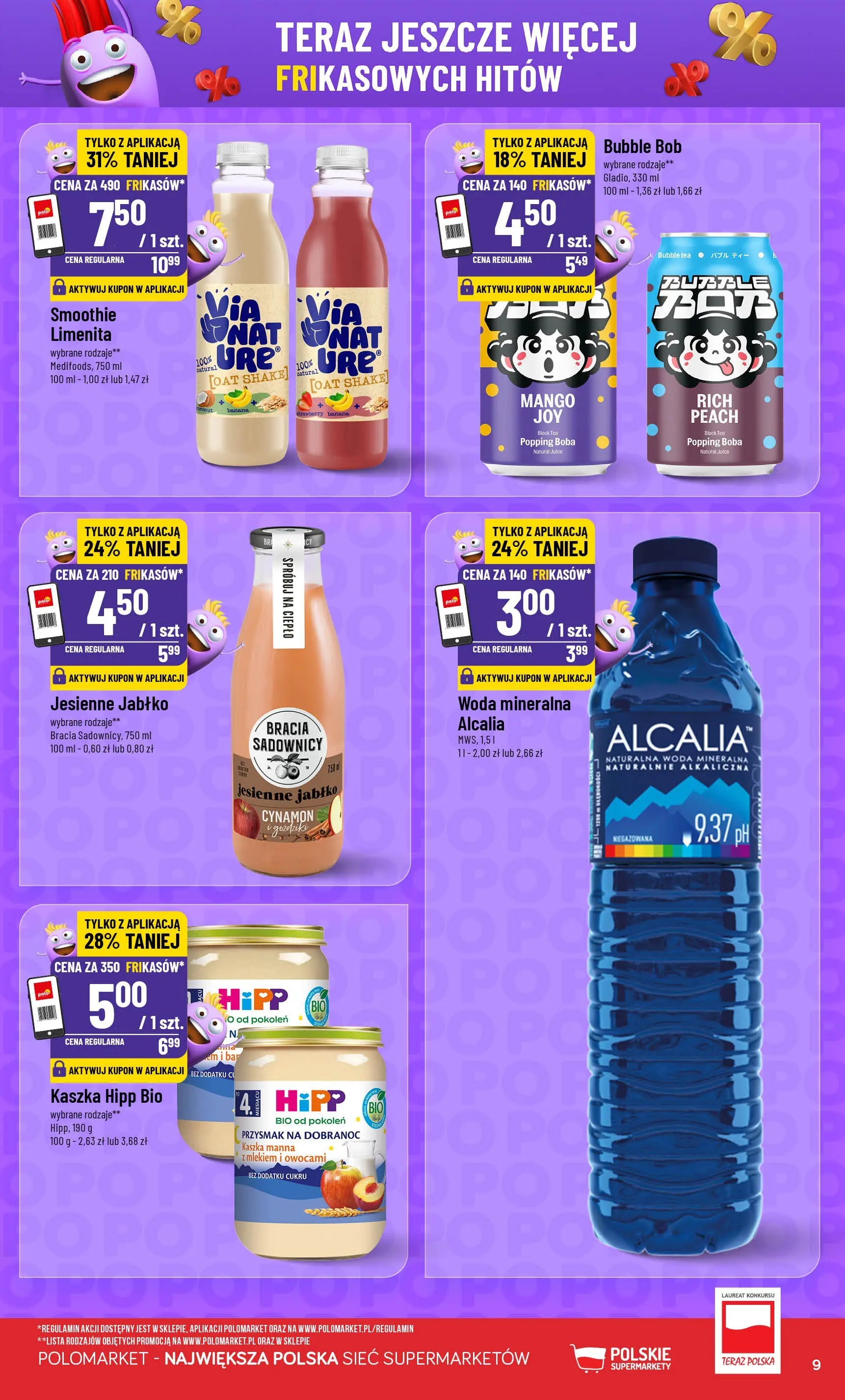 Nowa POLOmarket gazetka od jutra 21.01.2026 (PDF) | Strona: 9 | Produkty: Cynamon, Goździki, Smoothie, Kaszka manna