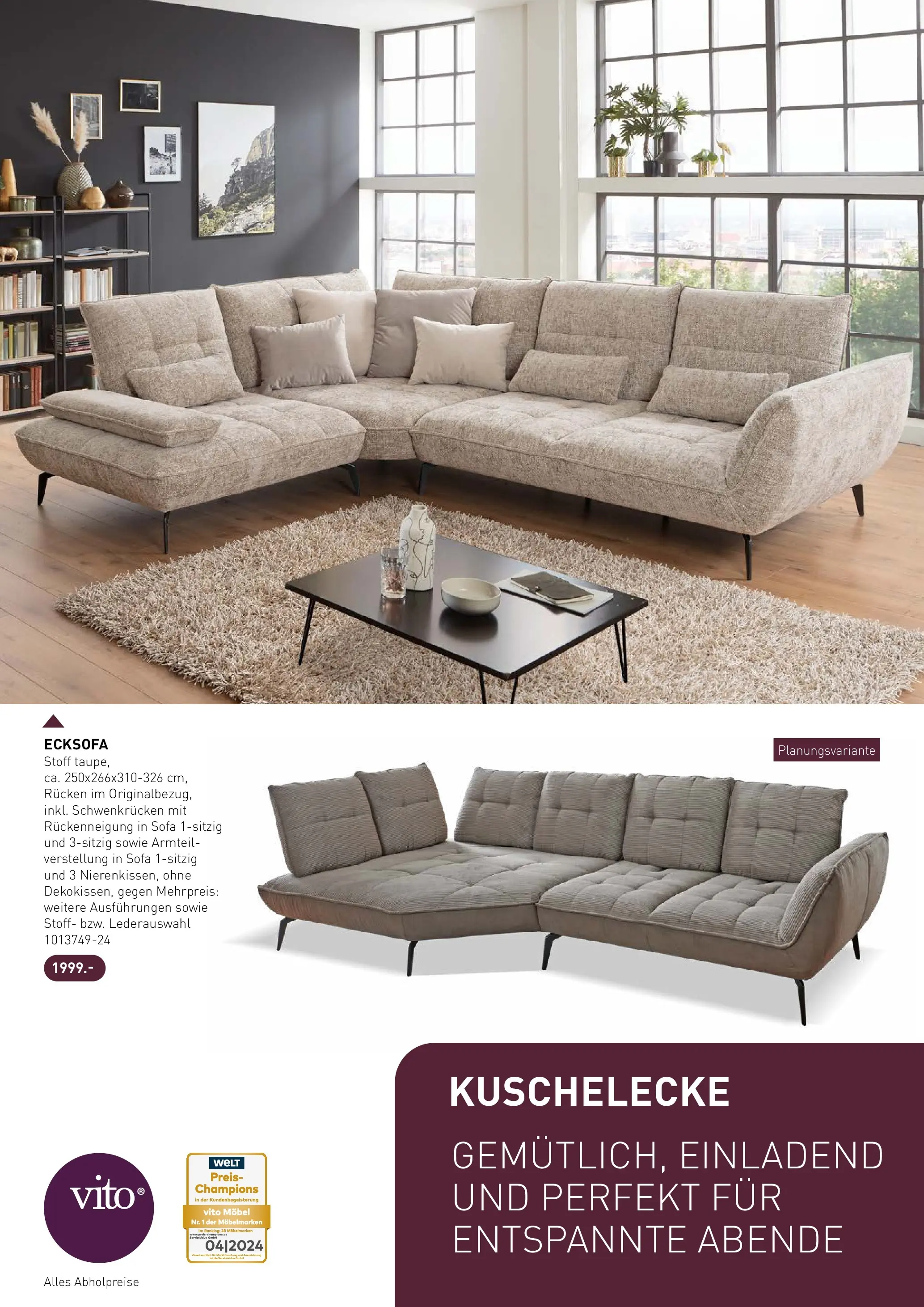 Möbel Martin - Möbel Martin: Wochenangebote (ab 22.01.2026) zum Blättern | Seite: 3 | Produkte: Ecksofa, Sofa