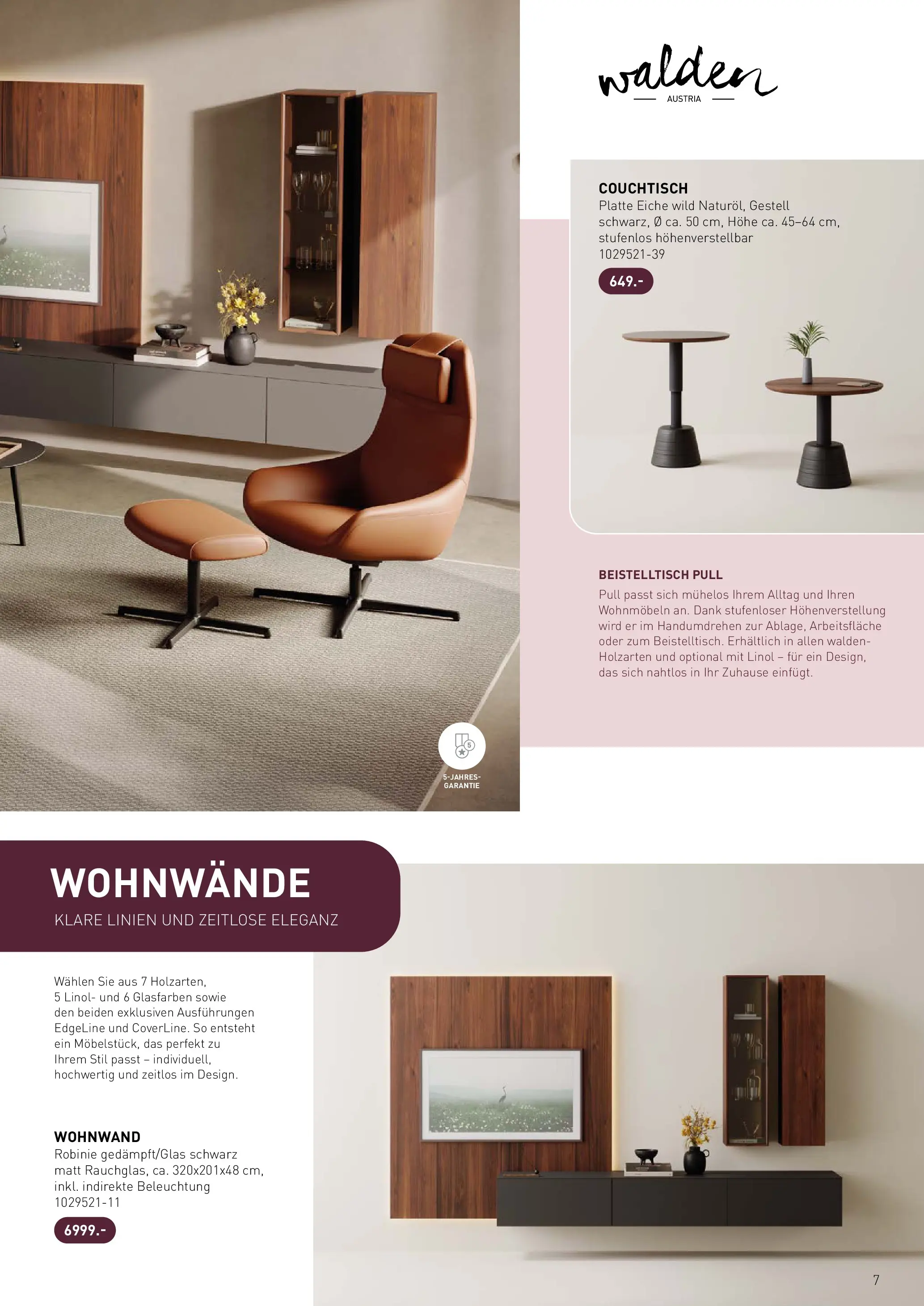 Möbel Martin - Möbel Martin: Wochenangebote (ab 22.01.2026) zum Blättern | Seite: 7 | Produkte: Wohnwand, Beistelltisch, Couchtisch