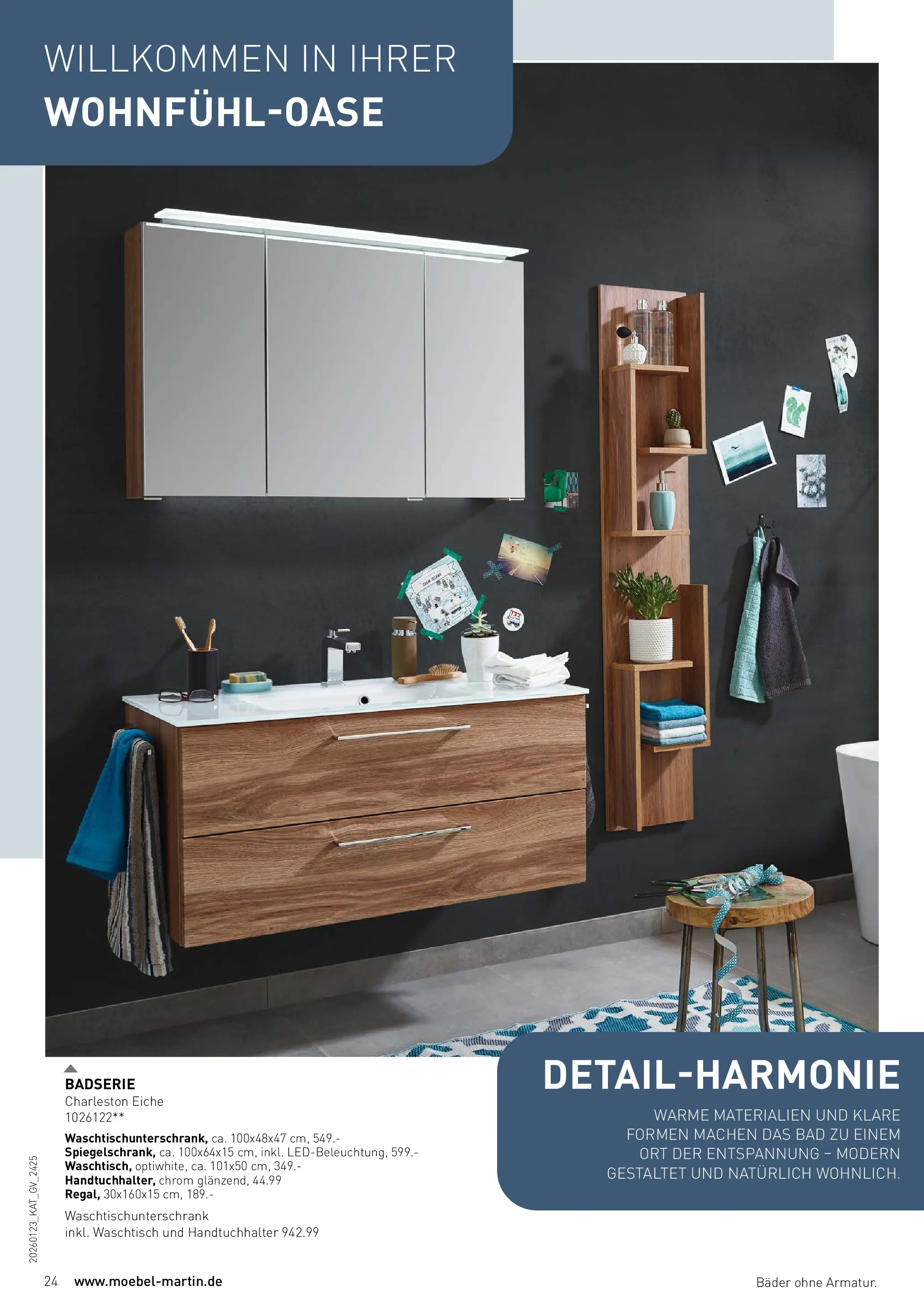 Möbel Martin - Möbel Martin: Wochenangebote (ab 22.01.2026) zum Blättern | Seite: 24 | Produkte: Bad, Handtuchhalter, Waschtisch
