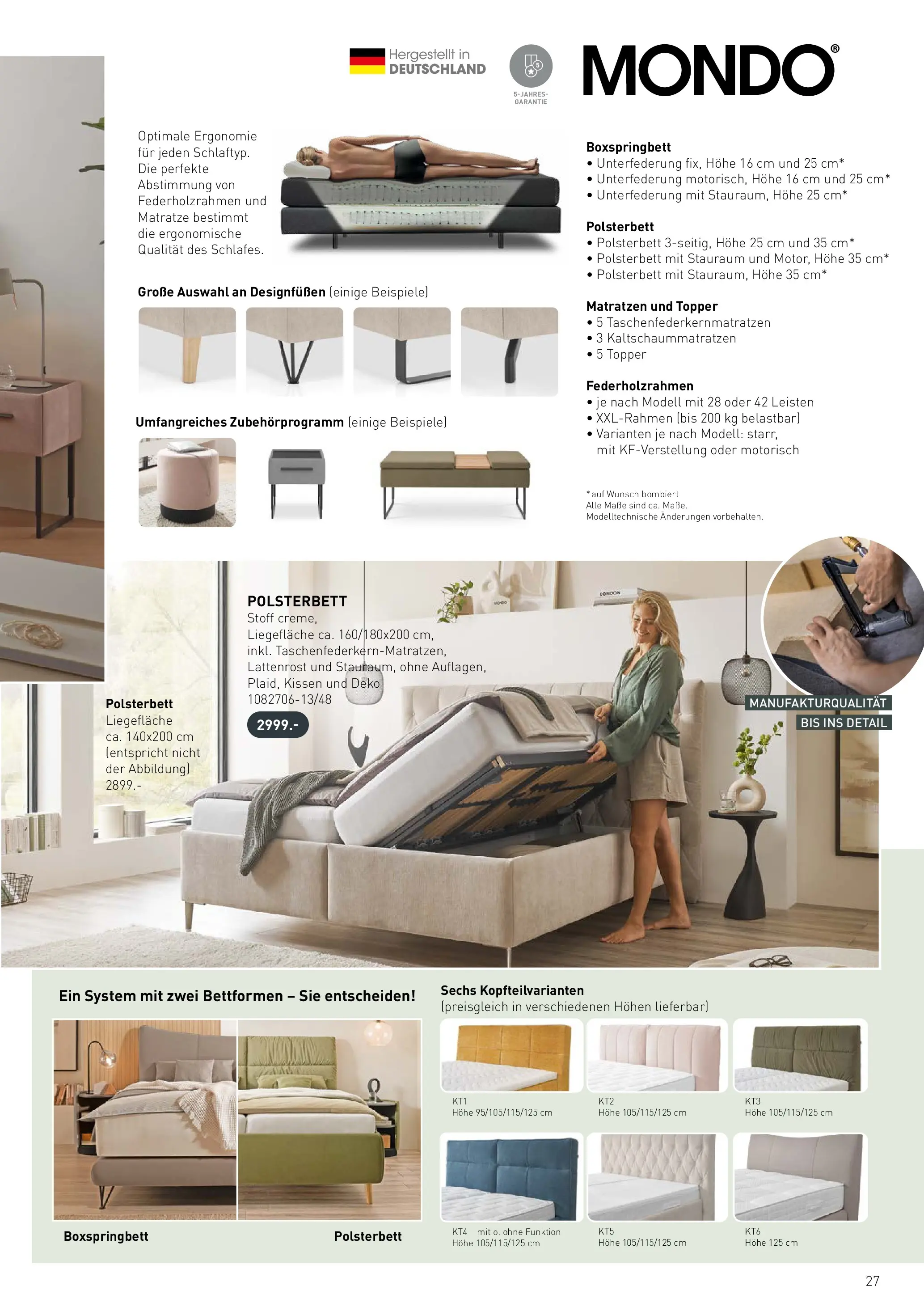 Möbel Martin - Möbel Martin: Wochenangebote (ab 22.01.2026) zum Blättern | Seite: 27 | Produkte: Matratze, Kissen, Lattenrost, Boxspringbett