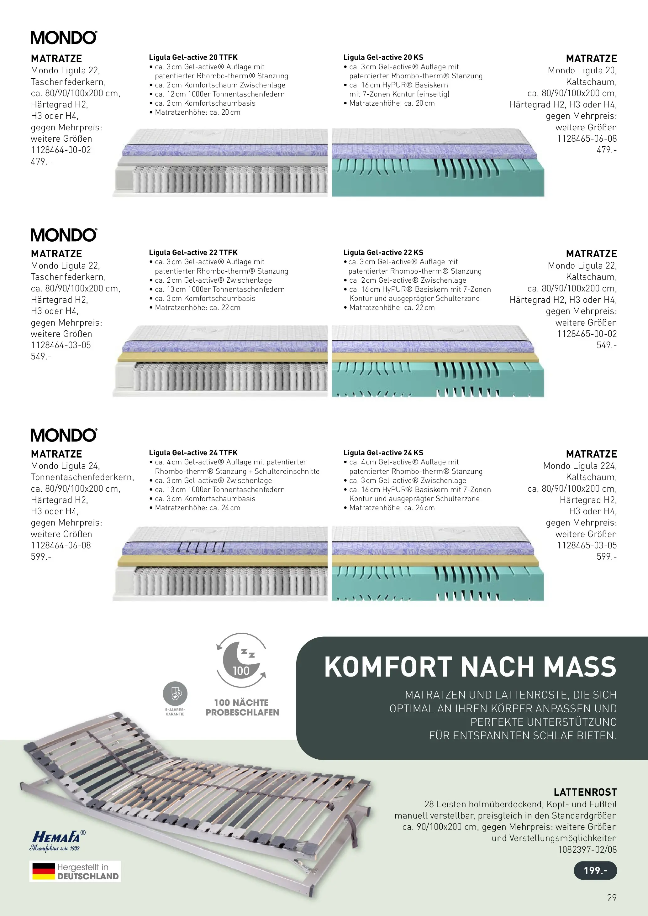 Möbel Martin - Möbel Martin: Wochenangebote (ab 22.01.2026) zum Blättern | Seite: 29 | Produkte: Matratze, Lattenrost