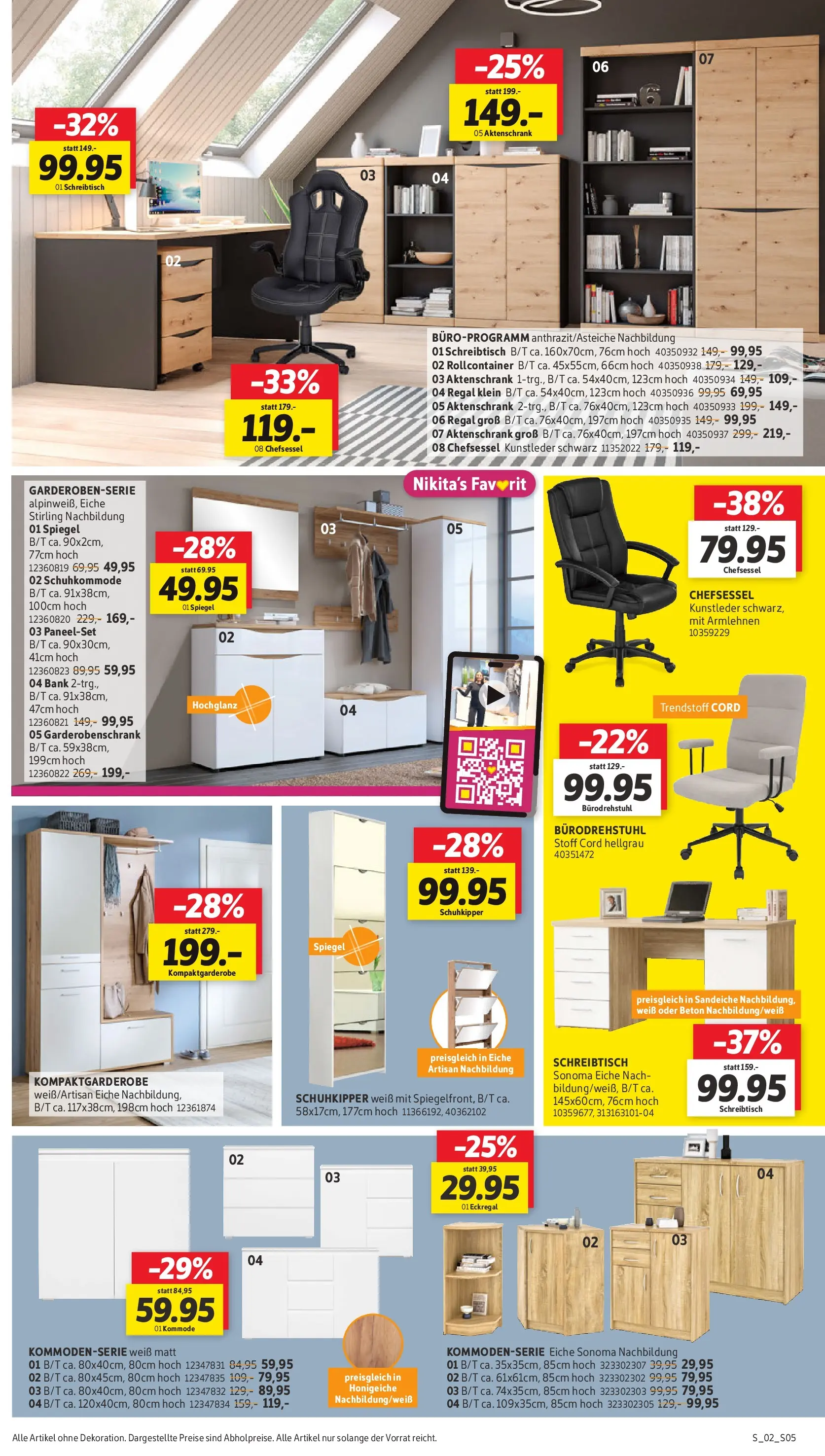 Sconto Prospekt Erfurt	 (ab 12.01.2026) zum Blättern | Seite: 5 | Produkte: Spiegel, Schuhkipper, Chefsessel, Rollcontainer