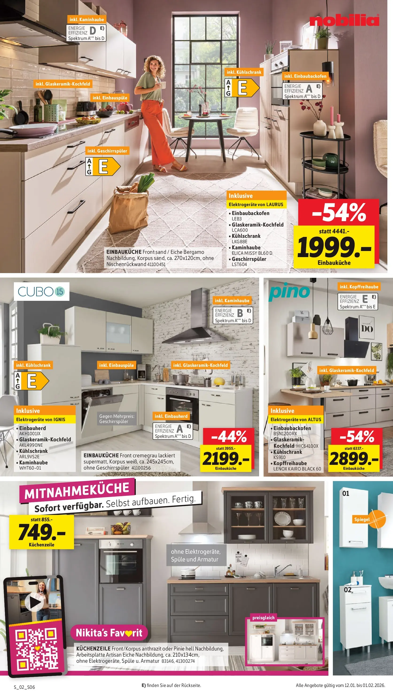 Sconto Prospekt Erfurt	 (ab 12.01.2026) zum Blättern | Seite: 6 | Produkte: Geschirrspüler, Küchenzeile, Kühlschrank, Armatur