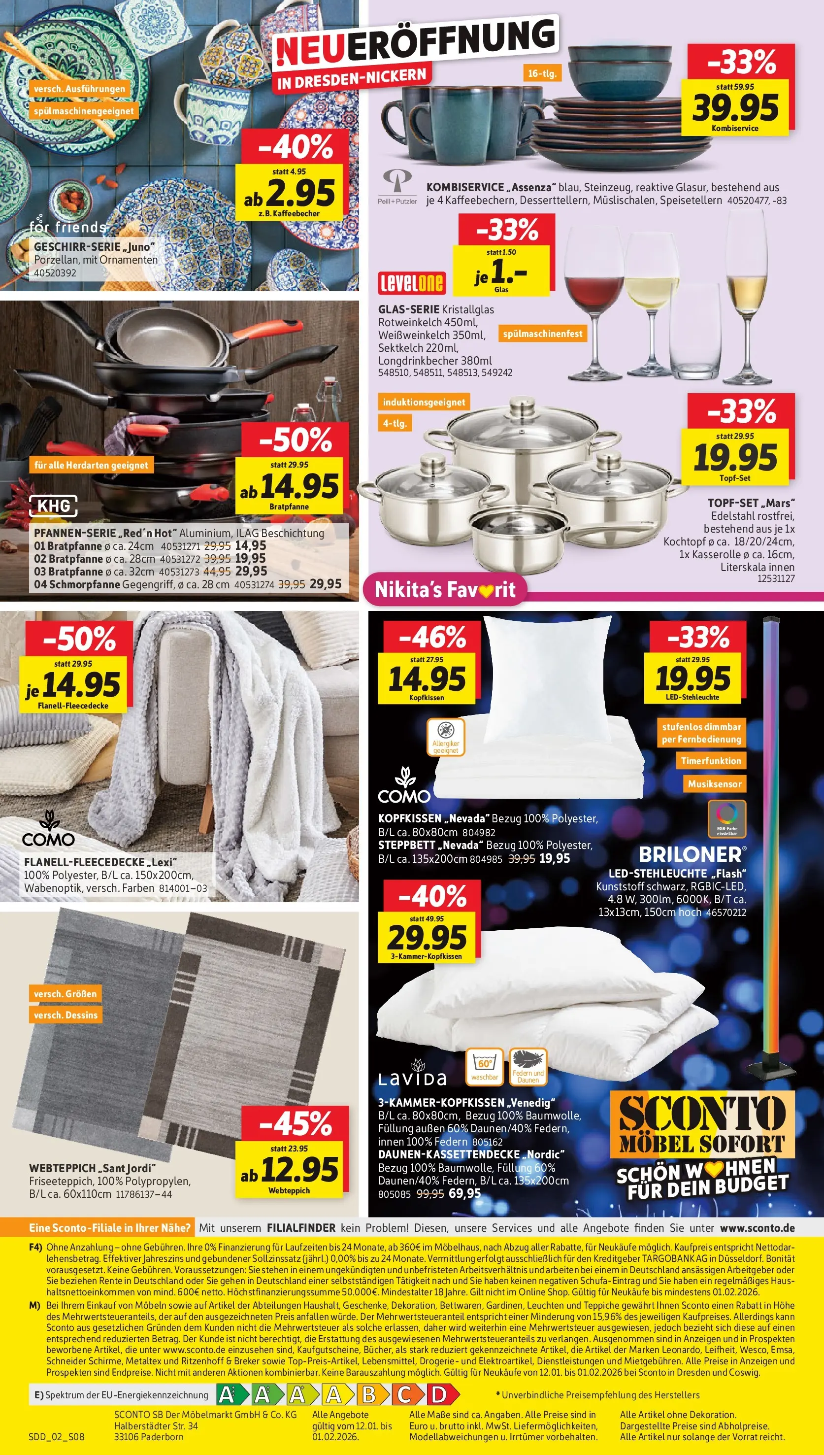 Sconto Prospekt 	 (ab 12.01.2026) zum Blättern | Seite: 8 | Produkte: Kopfkissen