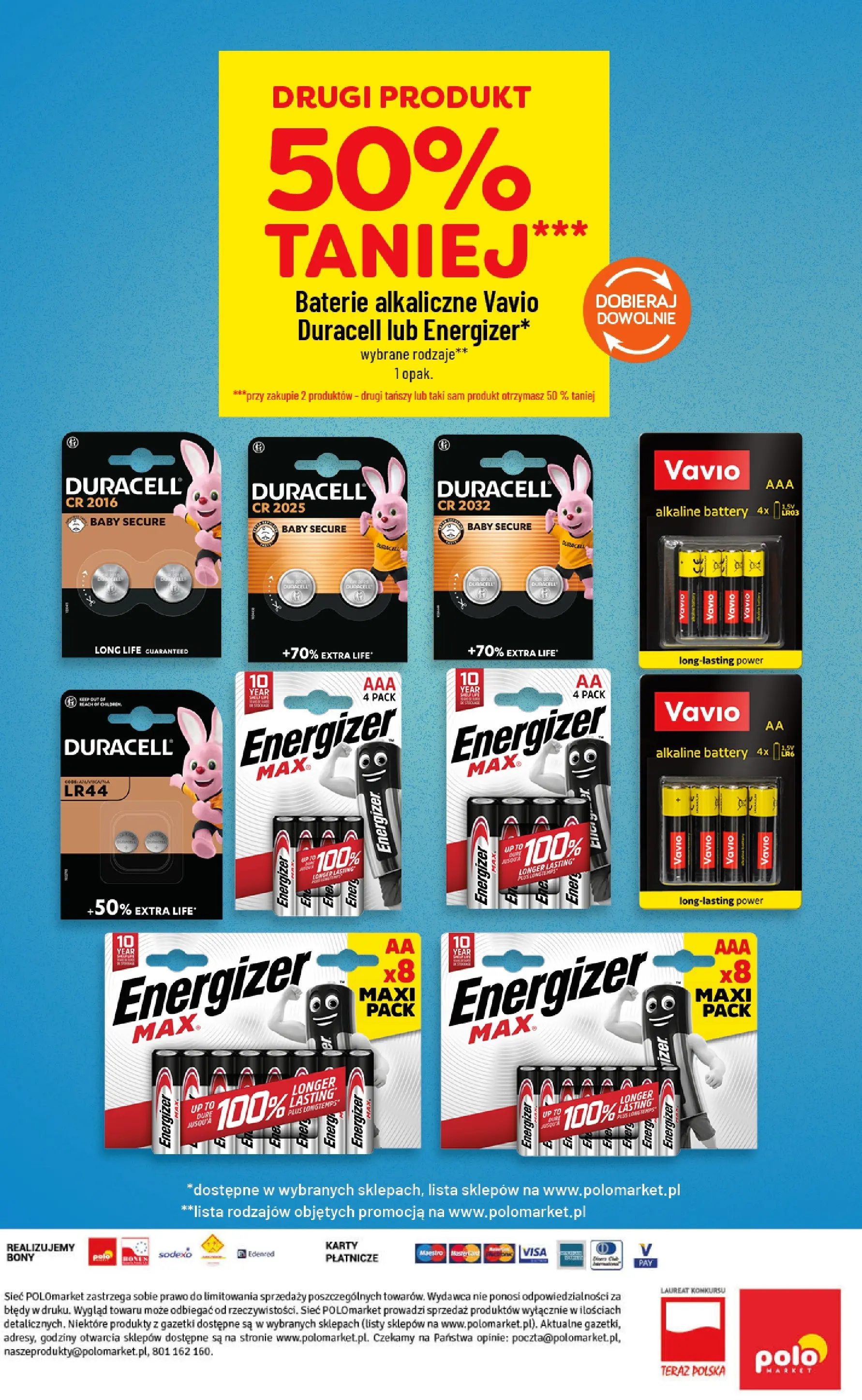 Nowa POLOmarket gazetka od jutra 21.01.2026 (PDF) | Strona: 8 | Produkty: Baterie