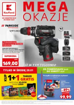 Pogląd oferty "Kaufland gazetka - Mega okazje" - ważna od 22.01.2026