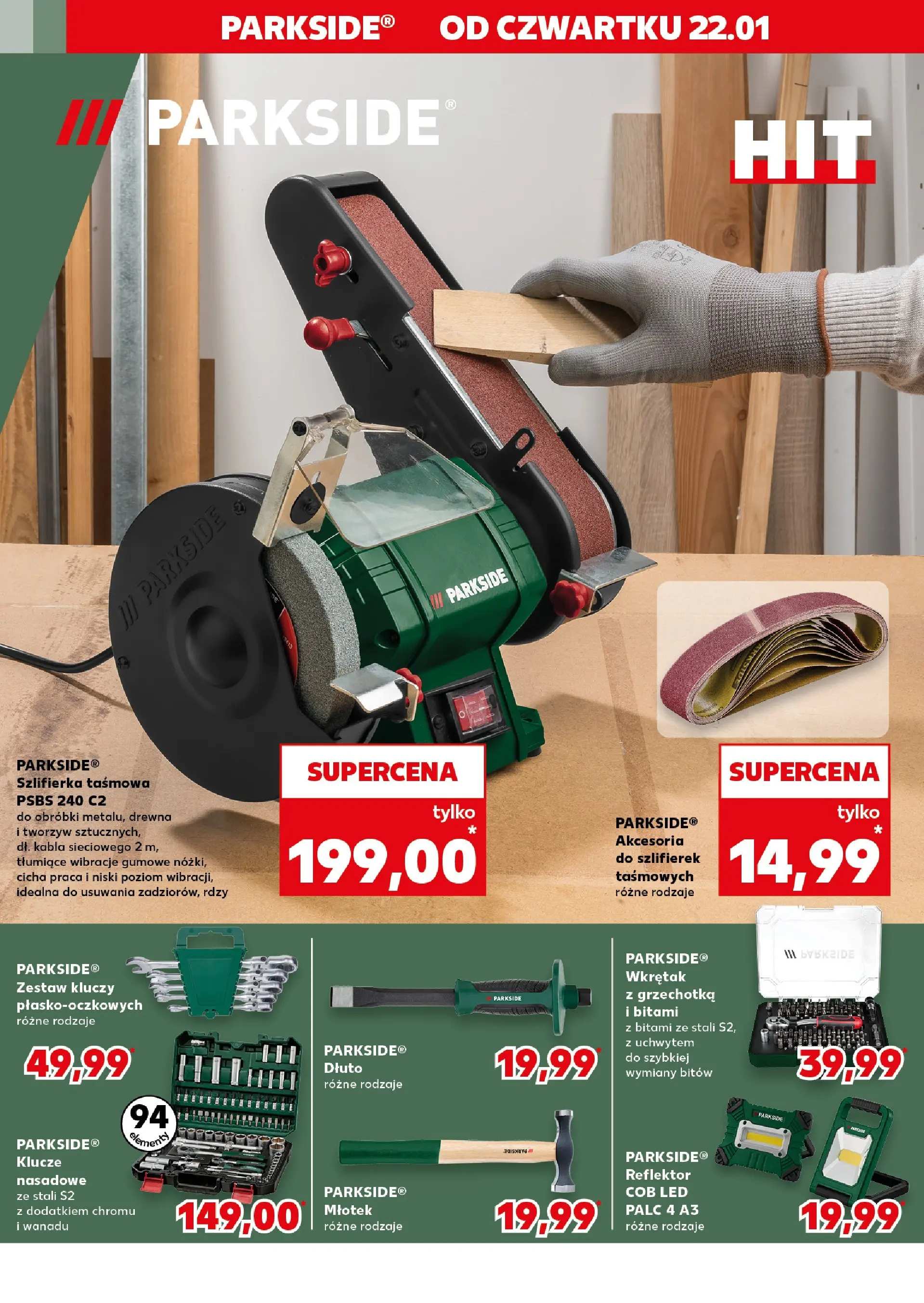 Kaufland gazetka - Mega okazje od 22.01.2026 - od jutra PDF | Strona: 14 | Produkty: Szlifierka