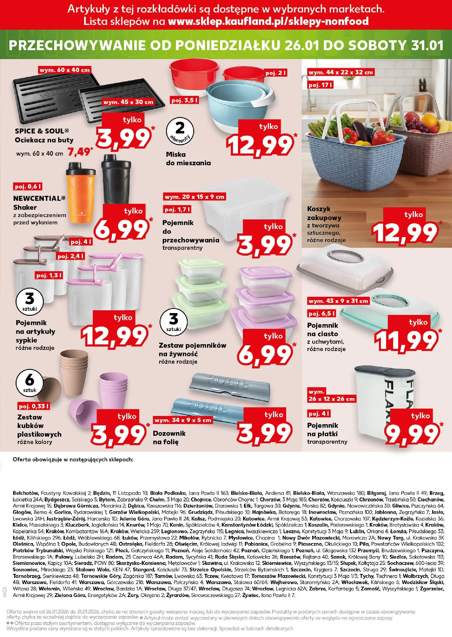 Kaufland gazetka - Mega okazje od 22.01.2026 - od jutra PDF | Strona: 19 | Produkty: Buty, Ciasto, Płatki