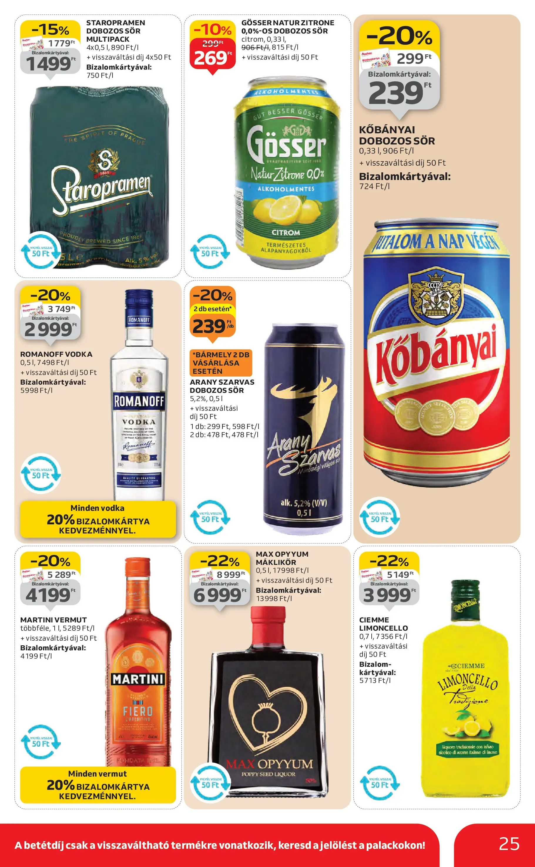 Auchan Akciós újság Miskolc - 2026.01.22. -tól/töl > akció, lapozható szórólap 🛍️ | Oldal: 25 | Termékek: Gösser, Dobozos sör, Sör, Citrom