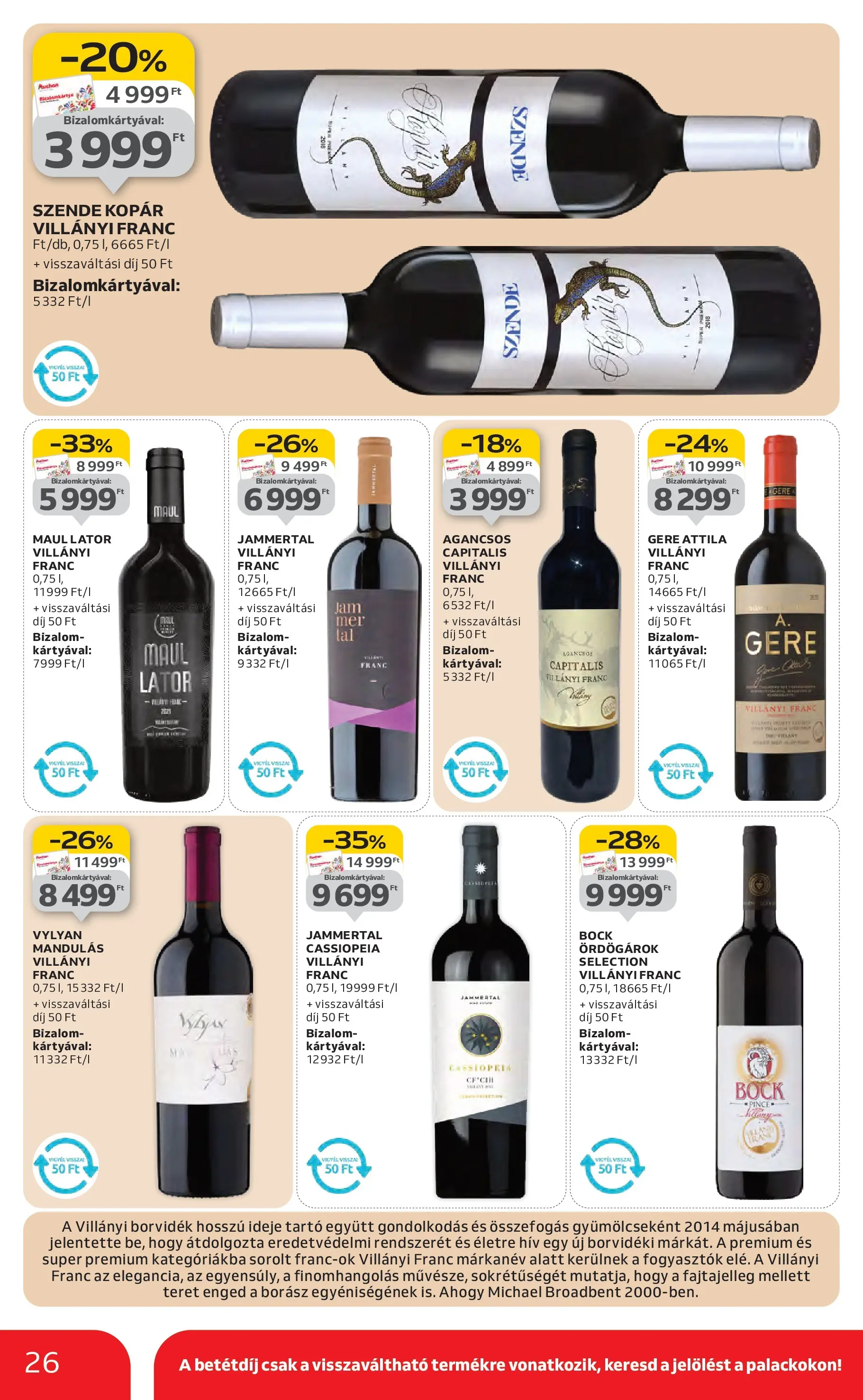 Auchan Akciós újság Miskolc - 2026.01.22. -tól/töl > akció, lapozható szórólap 🛍️ | Oldal: 26