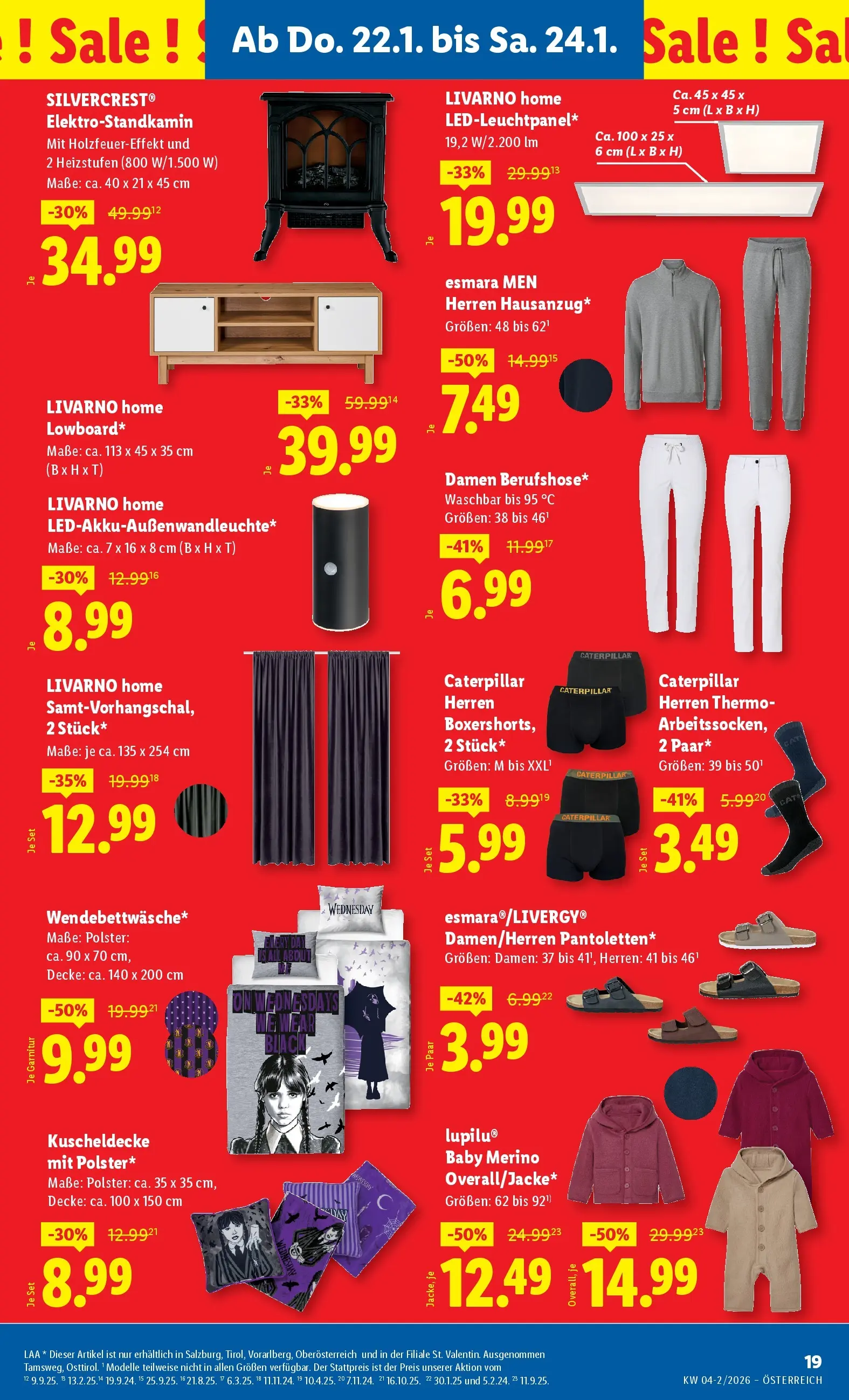 Lidl Flugblatt - Jenbach, Eferding, Dornbirn ab 22.01.2026 - Angebote ab donnerstag | Seite: 23 | Produkte: Decke