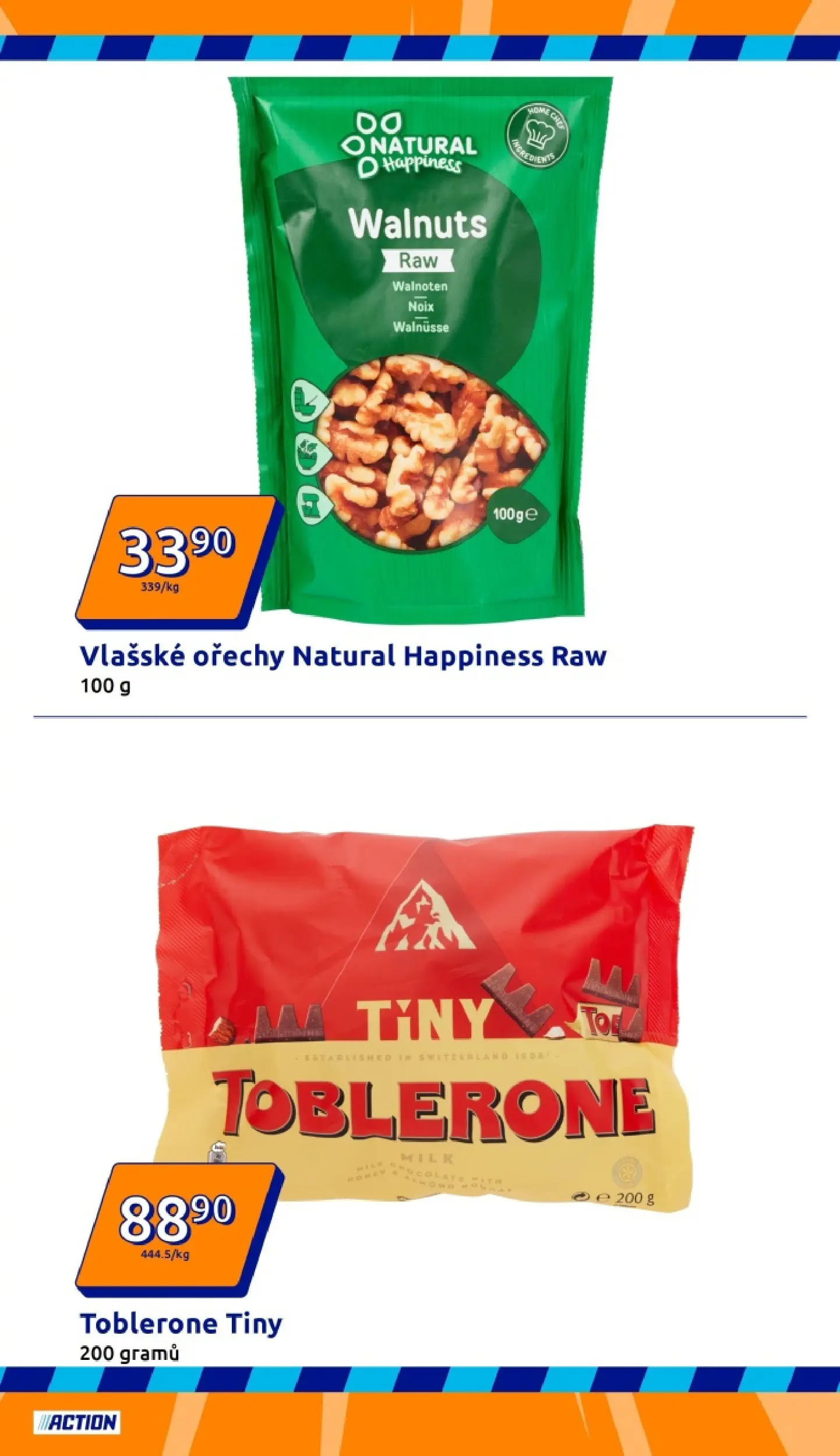 Nabídky - Action leták do 28.01.2026 od 20.01.2026 - akční nabídka | Strana: 32 | Produkty: Ořechy, Vlašské ořechy, Toblerone