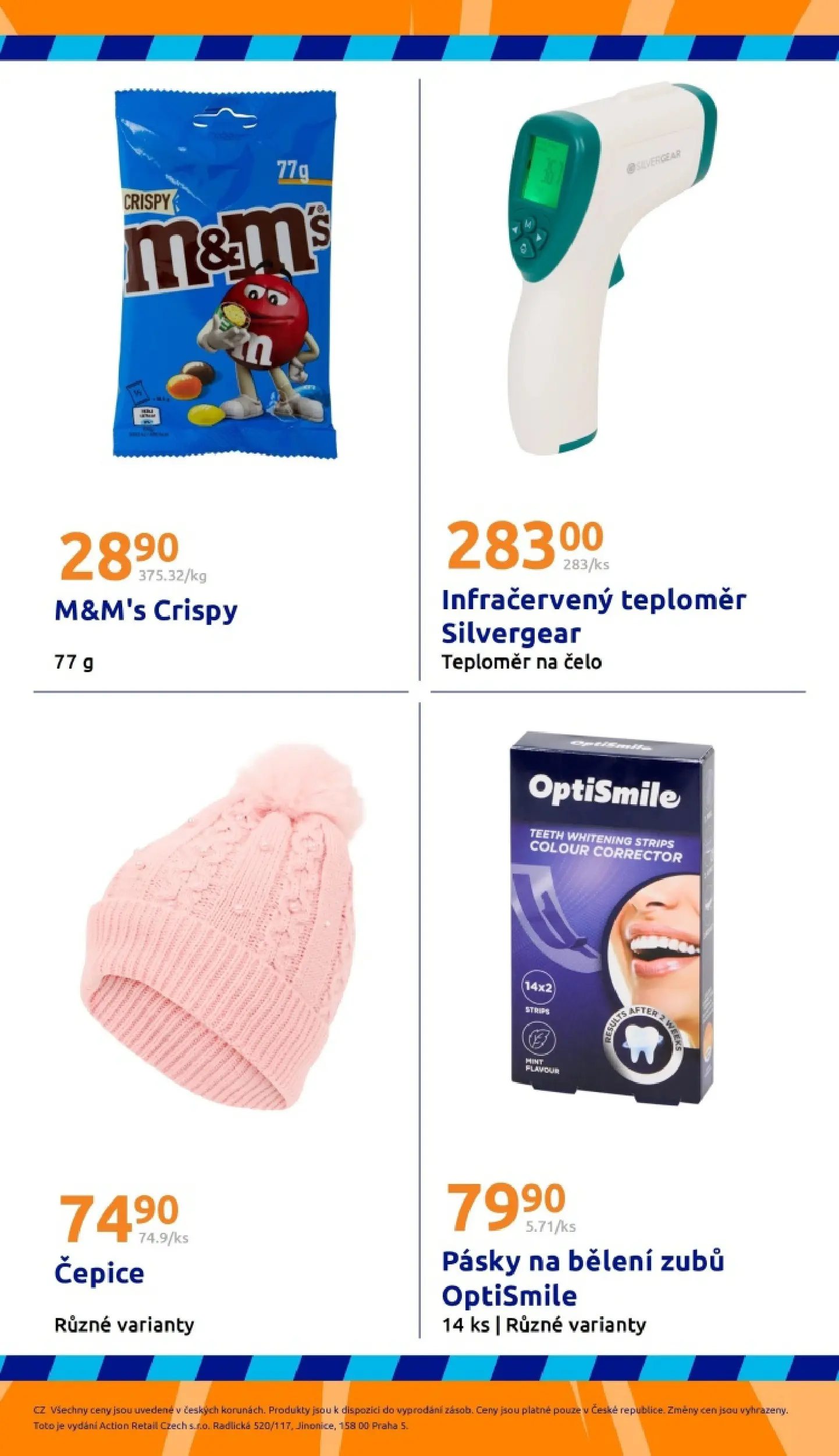 Nabídky - Action leták do 28.01.2026 od 20.01.2026 - akční nabídka | Strana: 33 | Produkty: Čepice, Teploměr, Infračervený teploměr