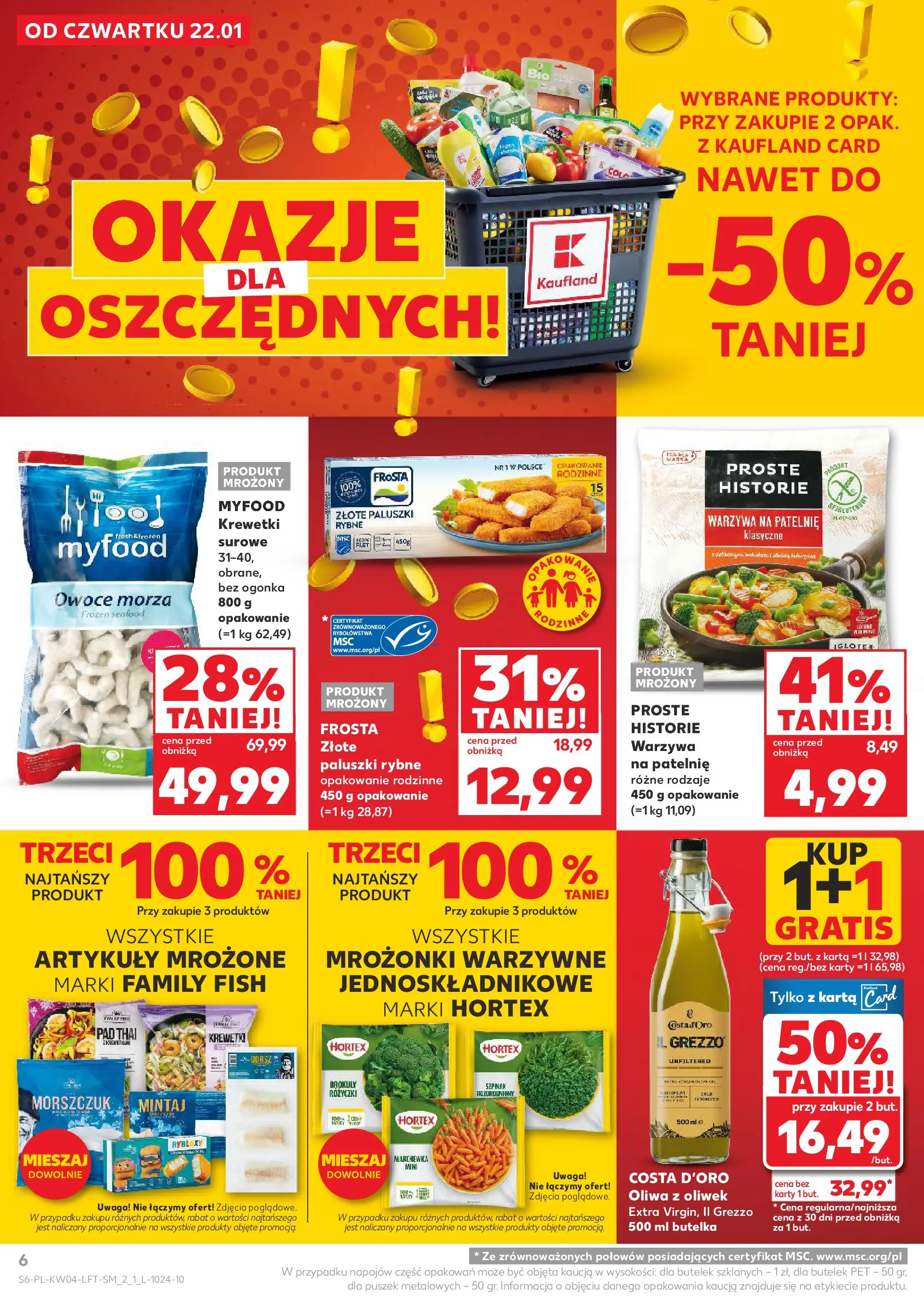 Kaufland gazetka od 22.01.2026 - od jutra PDF | Strona: 6 | Produkty: Mintaj, Patelnie, Marchewka, Warzywa