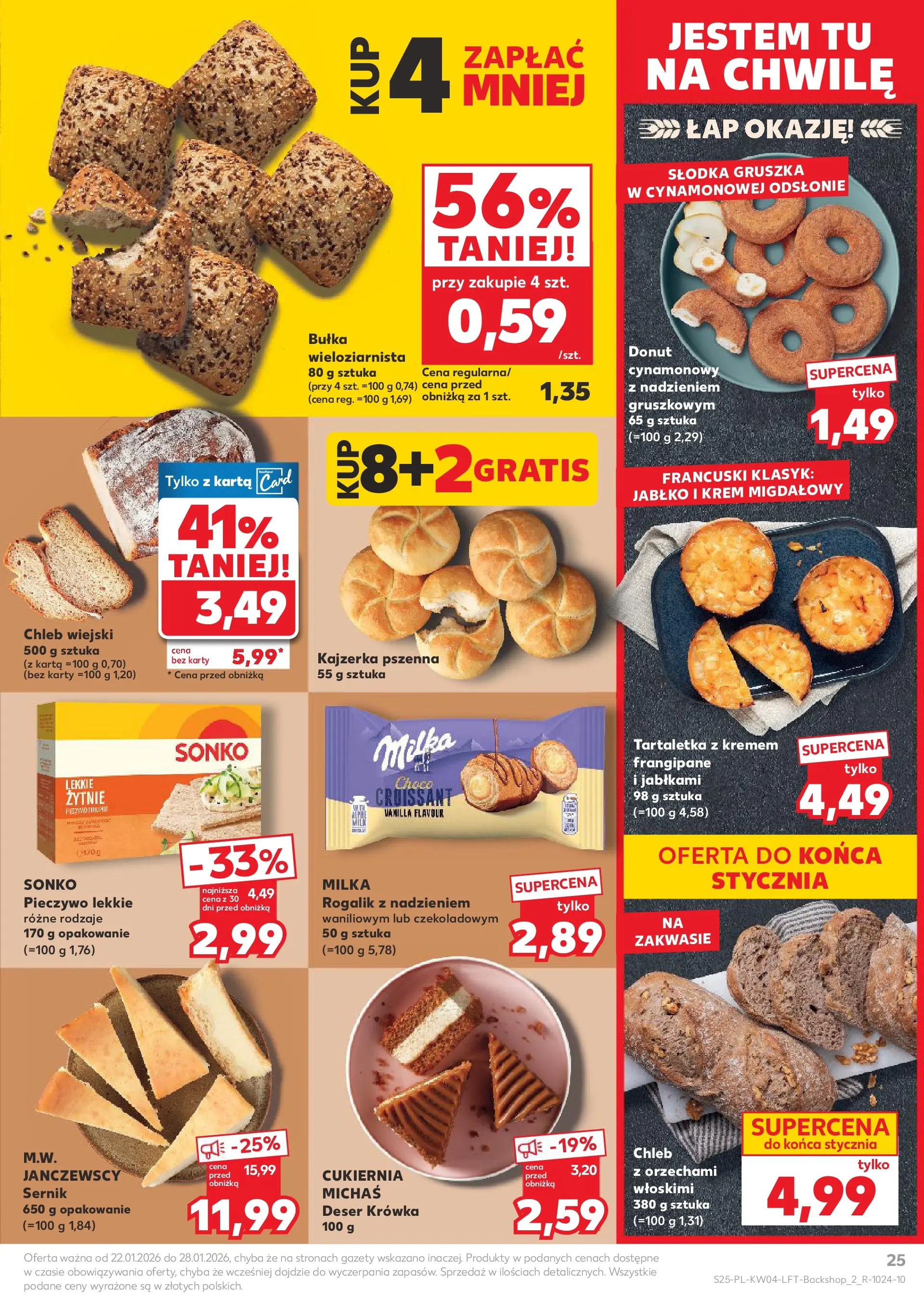 Kaufland gazetka od 22.01.2026 - od jutra PDF | Strona: 25 | Produkty: Pieczywo, Milka, Chleb, Krem