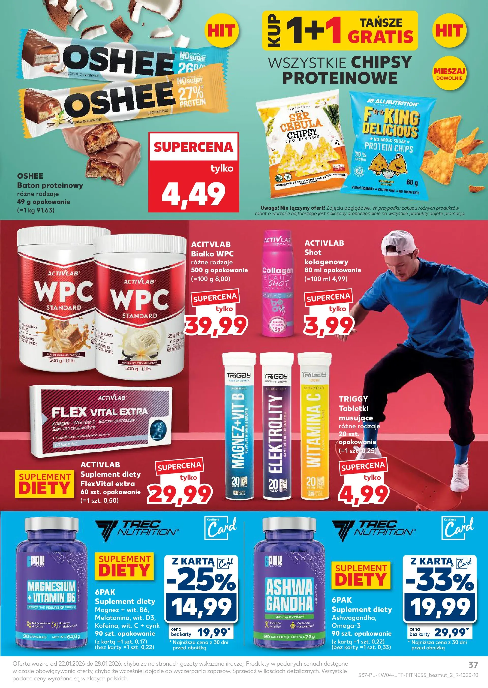 Kaufland gazetka od 22.01.2026 - od jutra PDF | Strona: 37 | Produkty: Karta, Chipsy, Baton