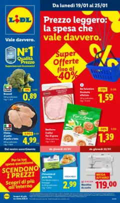 Anteprima del volantino Volantino Lidl	 valido a partire dal 19.01.2026