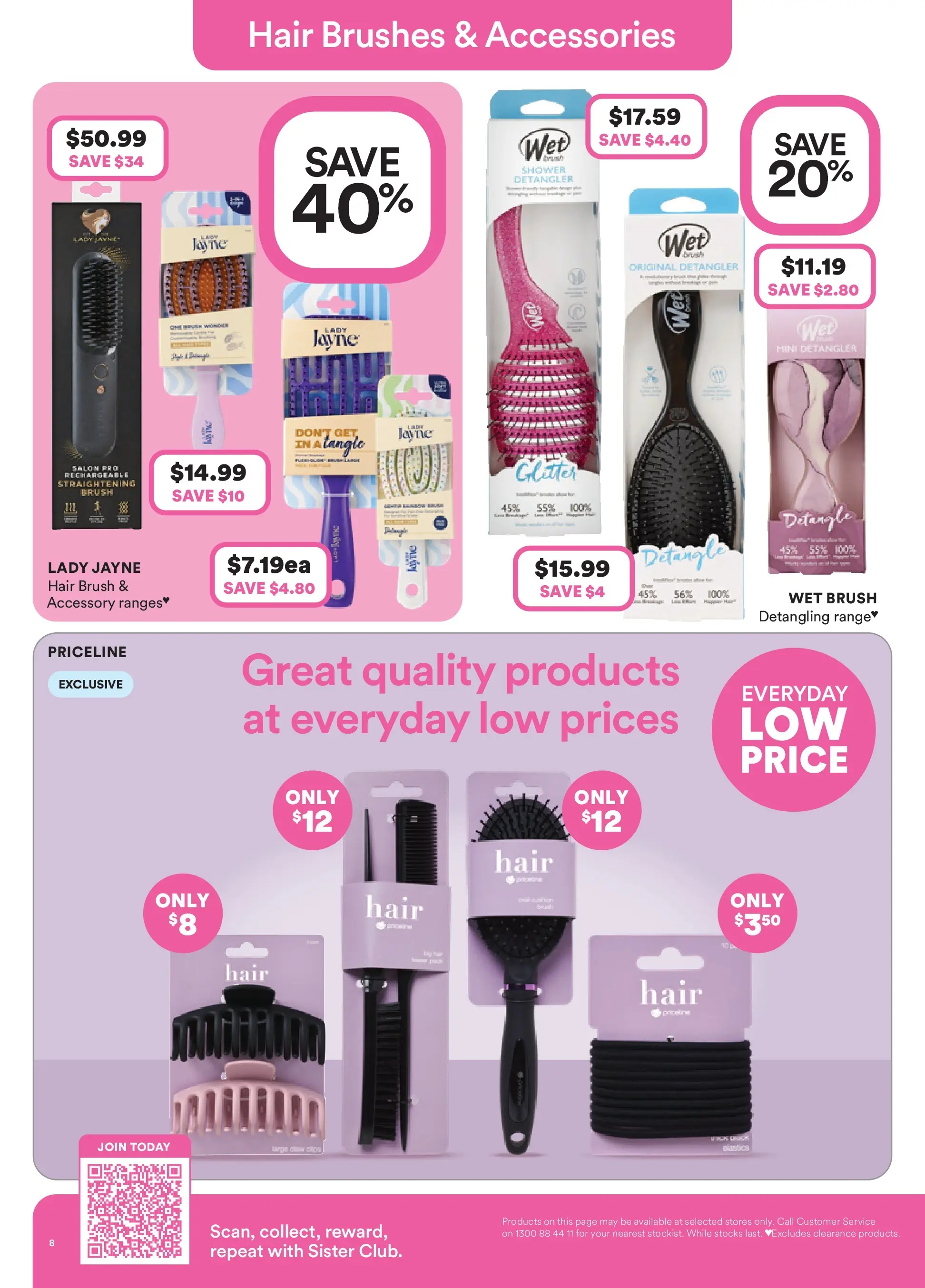 Priceline Pharmacy - Priceline Catalogue - 21/01/2026 > weekly / monthly specials | Page: 8 | Products: Shower, Brush, Accessories